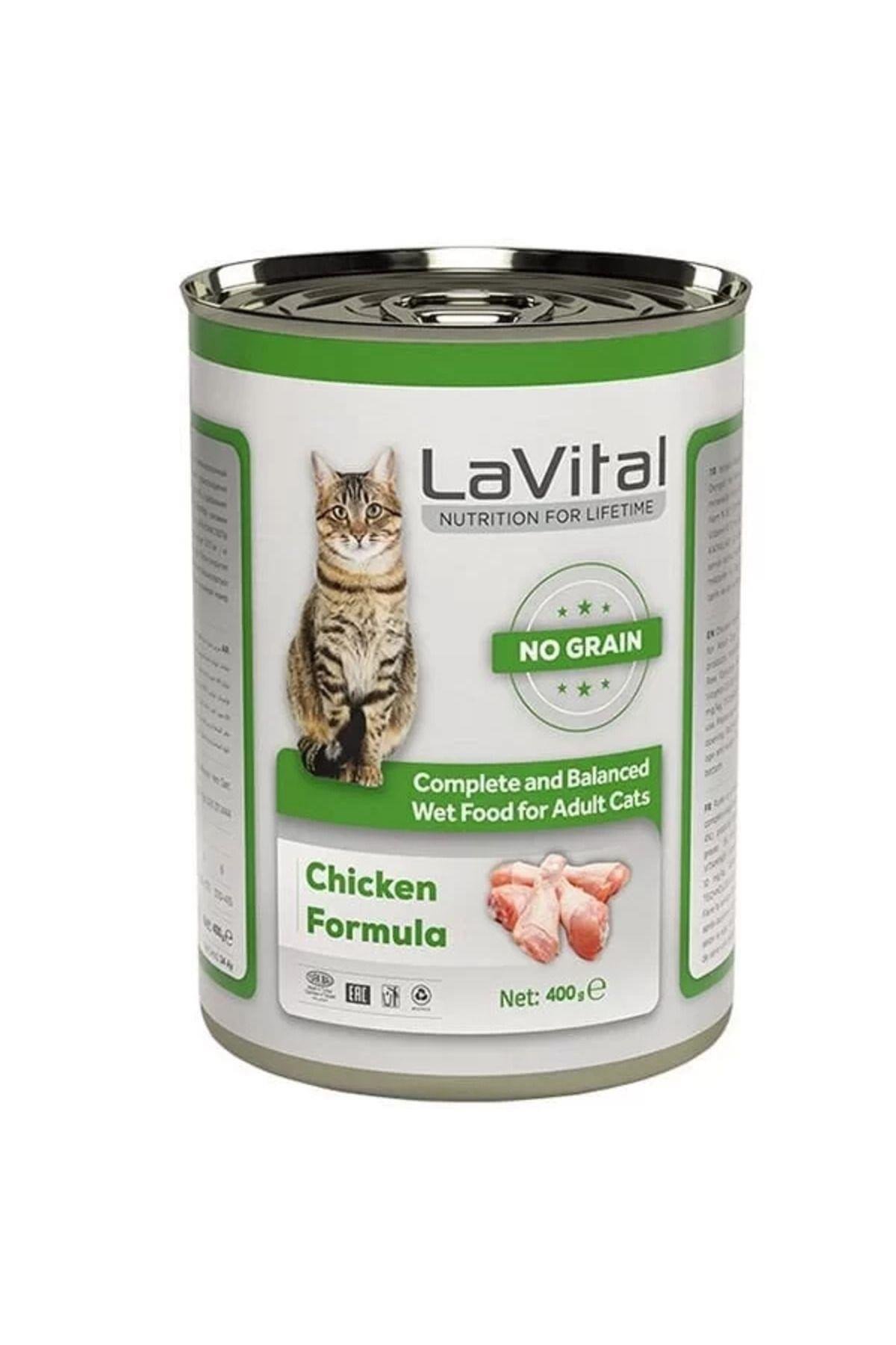 La Vital Tahılsız Tavuklu Yetişkin Konserve Kedi Maması 400 gr