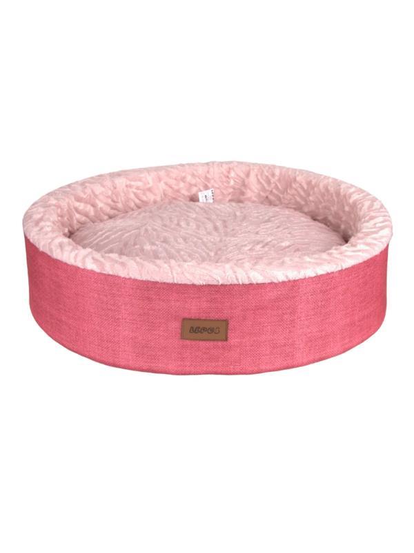 Lepus Mia Donut Kedi Köpek Simit Yatak Pembe 50x50x17 cm