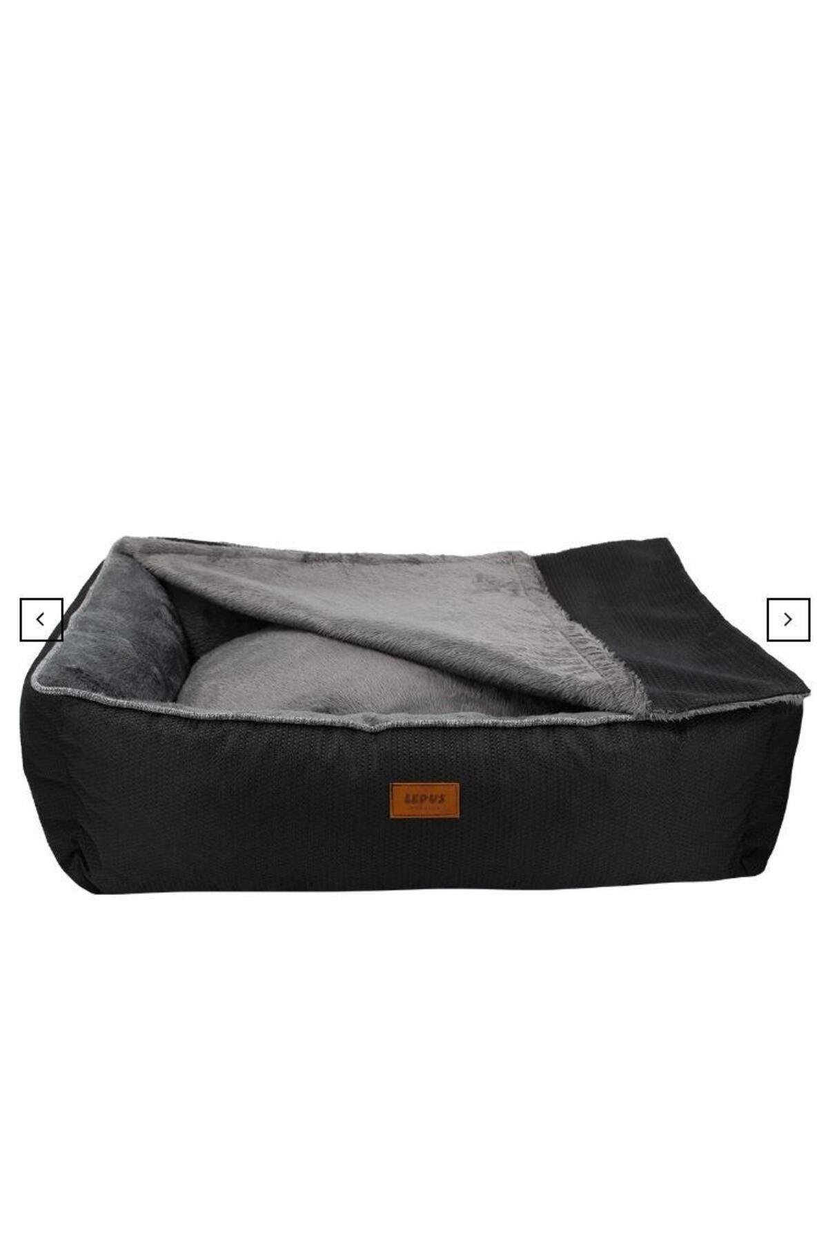 Lepus Winter Bed Kedi Köpek Yatağı Siyah Medium 52x67x2cm