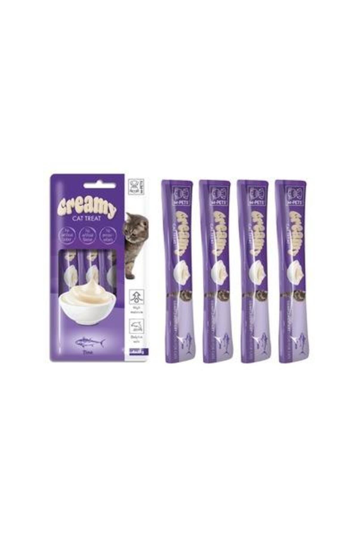 M-PETS Creamy Ton Balıklı Kedi Ödülü 4x15 Gr