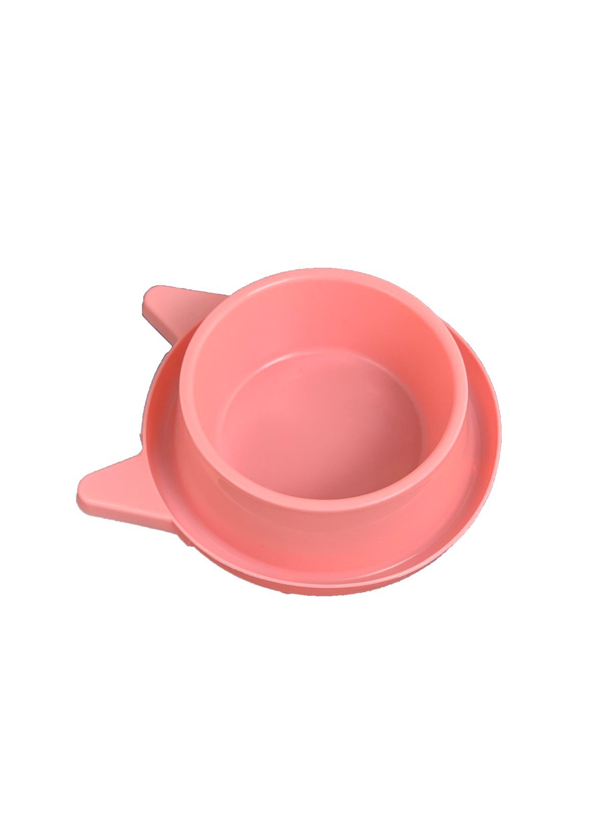 Miapet Plastik Kedi Kulakı Mama ve Su Kabı 400 ML Pembe