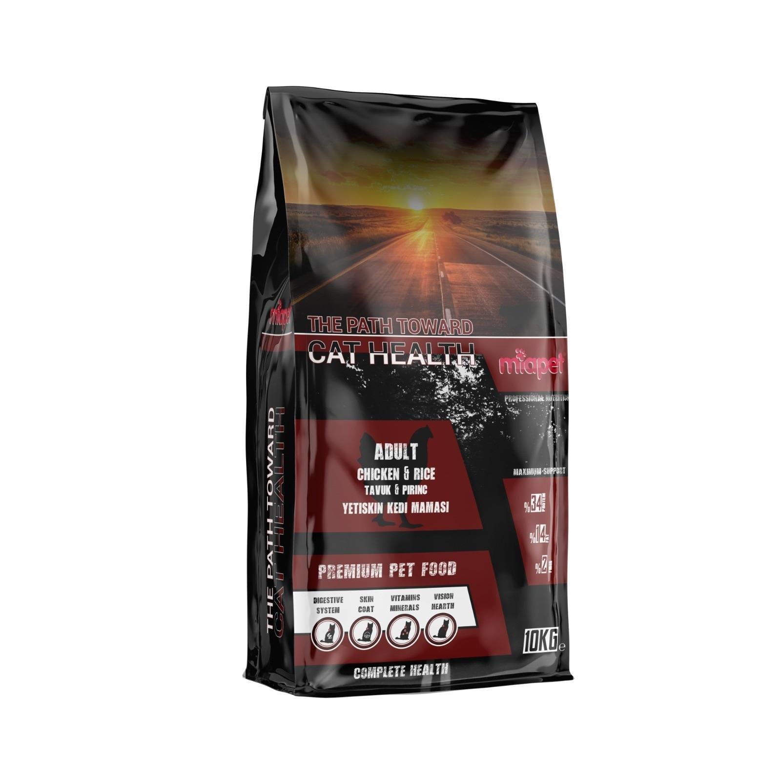 Miapet Tavuklu Yetişkin Kedi Maması Multivitamin Liquid 100 ml Hediyeli 10 KG