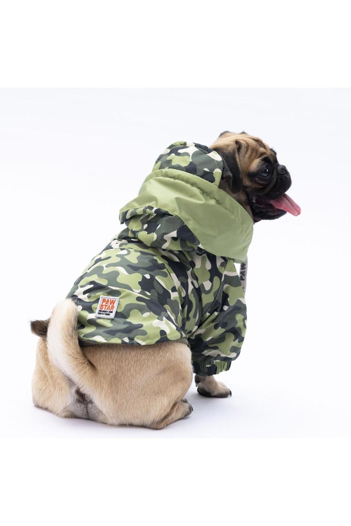 Pawstar Yeşil Dijon Köpek Mont Köpek Yağmurluk Köpek Kıyafeti Köpek Elbisesi L