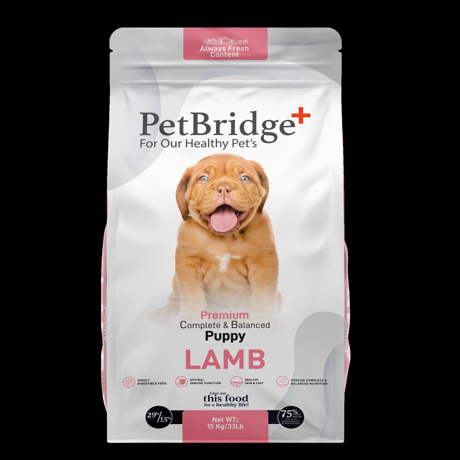 Petbridge Kuzu Etli Yavru Köpek Maması 15 Kg