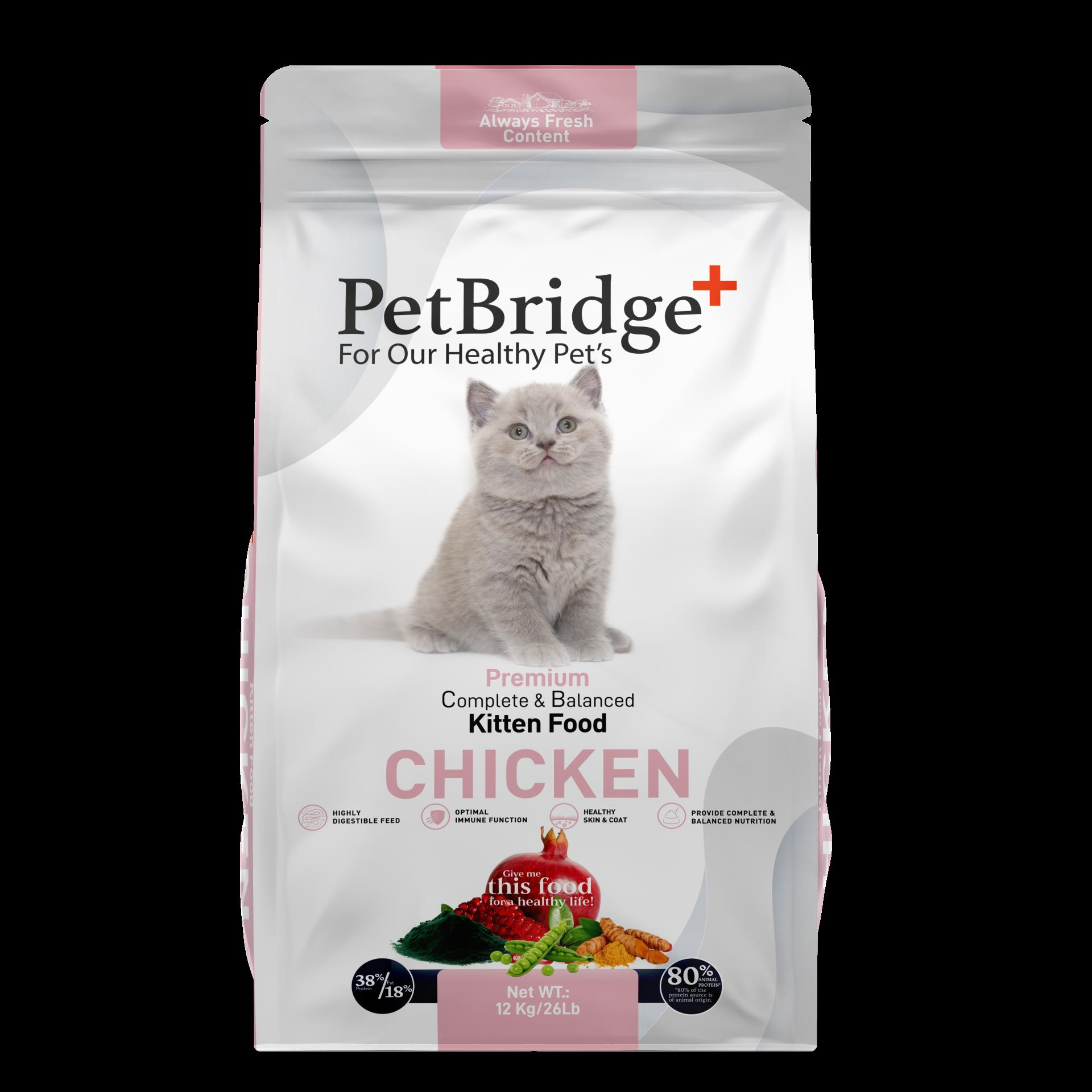 Petbridge Tavuk Etli Yavru Kedi Maması 12 Kg