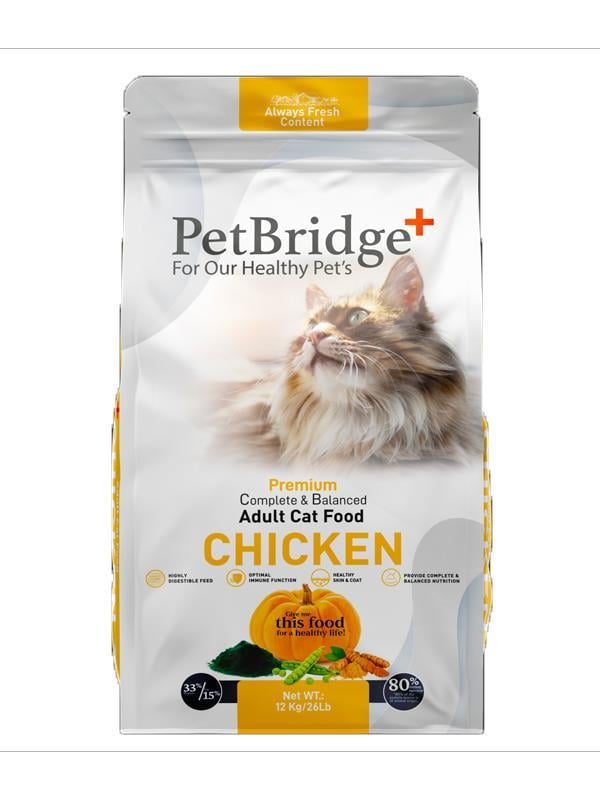 Petbridge Tavuk Etli Yetişkin Kedi Maması 12 Kg