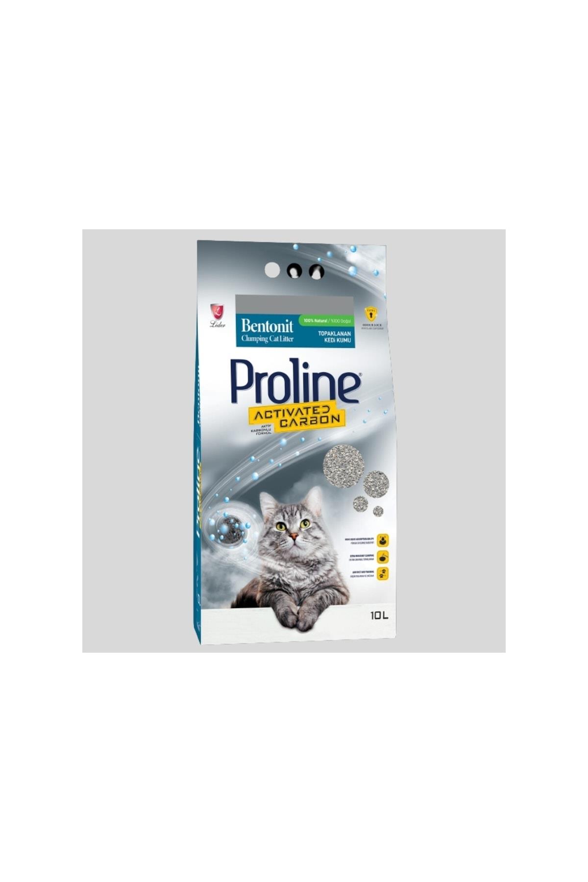 Pro Line Aktif Karbonlu Topaklanan Kedi Kumu 10 Lt