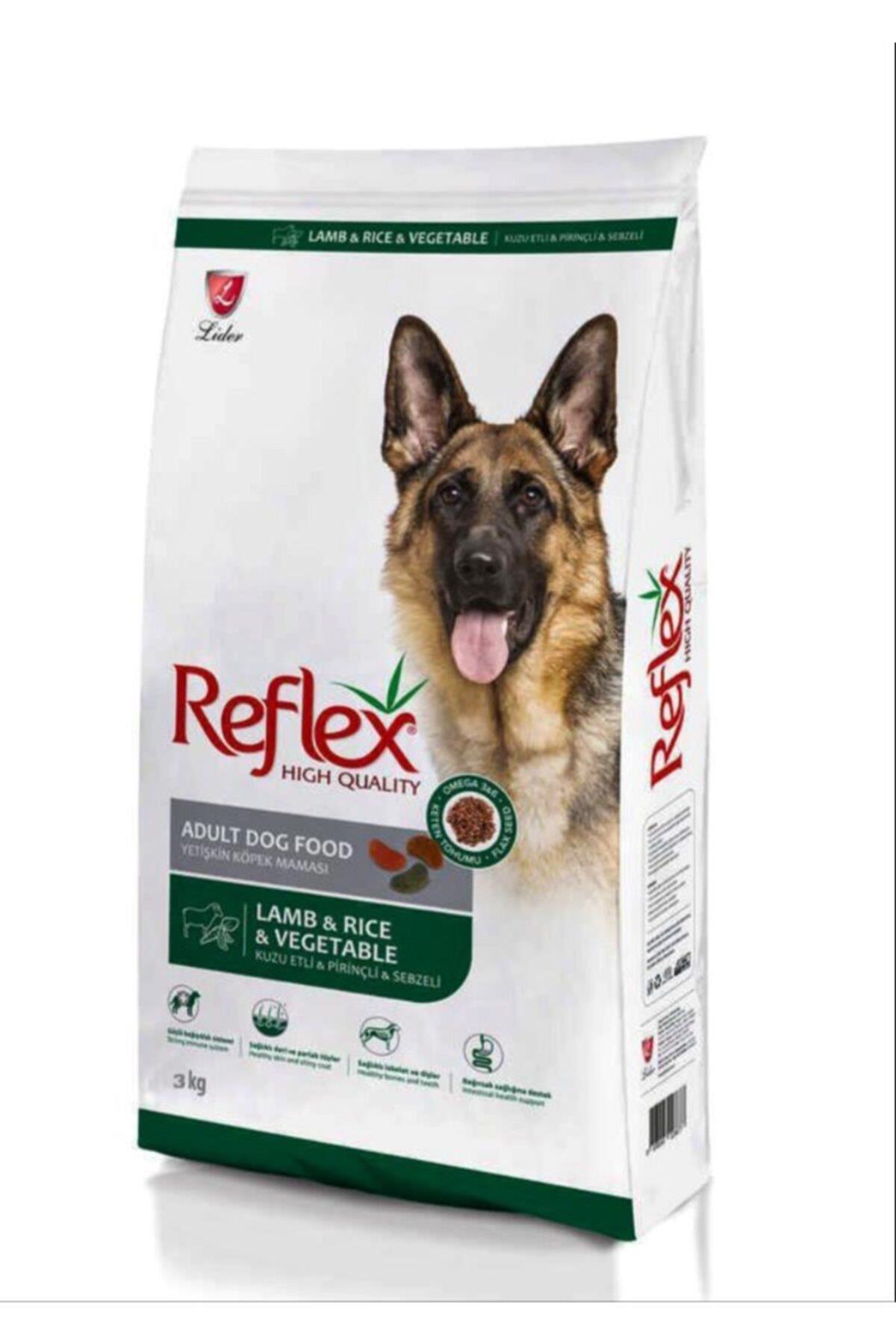 Reflex Kuzu Etli & Pirinçli & Sebzeli Yetişkin Köpek Maması 3 Kg