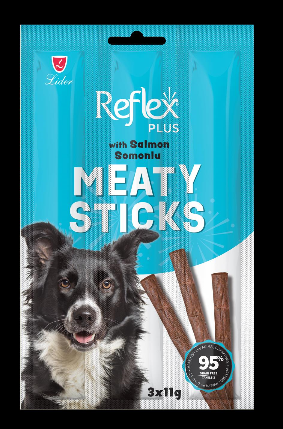 Reflex Plus Somonlu Stick Yetişkin Köpek Ödül Maması 3*11