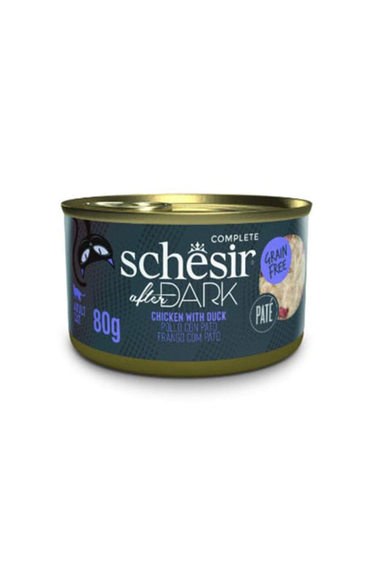 Schesir After Dark Pate Tavuk Etli Ve Ördek Etli Tahılsız Yetişkin Kedi Konservesi 80 gr