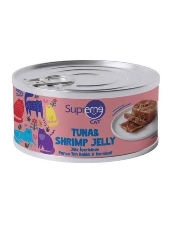 Supreme Cat Parça Etli Ton Balikli ve Karidesli Yas Kedi Mamasi 85 Gr