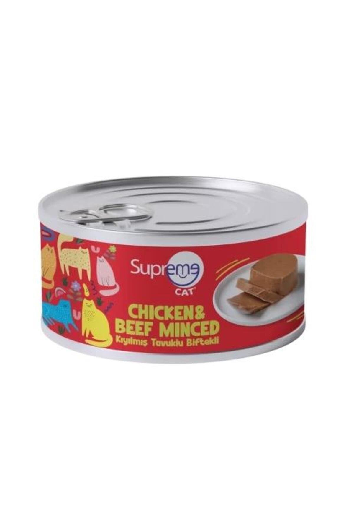 Supreme Cat Tavuklu Ve Biftekli Kıyılmış Kedi Konservesi 85 Gr
