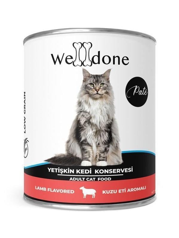 Welldone Kuzulu Yetişkin Kedi Konservesi 400 gr