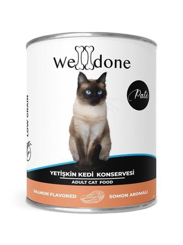 Welldone Somonlu Yetişkin Kedi Konservesi 400 Gr