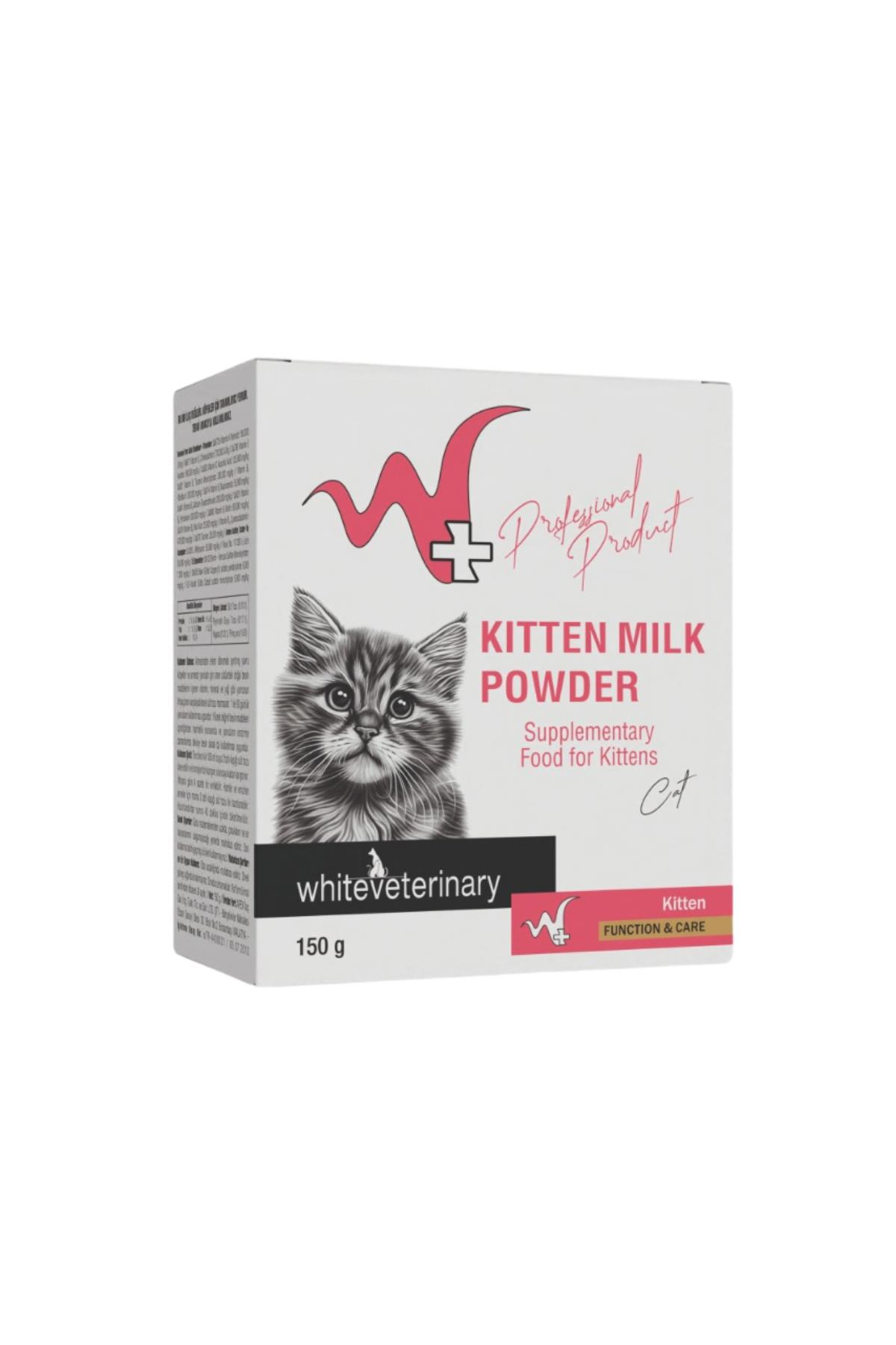 WhiteVeterinay Kitten Milk Powder Yavru Kedi Süt Tozu 150 Gr