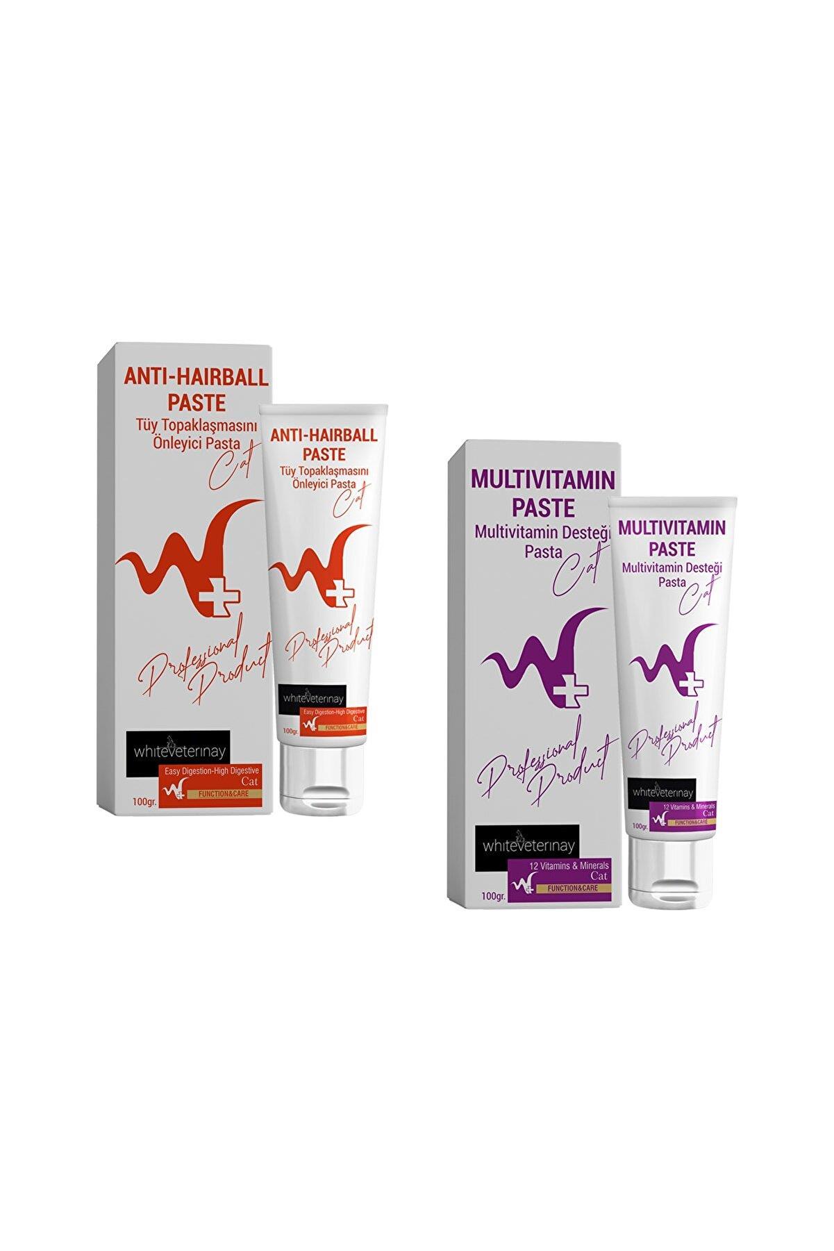 WhiteVeterinay Malt Paste 100 Gr + Vitamin Paste 100 Gr ( Kediler için Malt + Vitamin Paste )