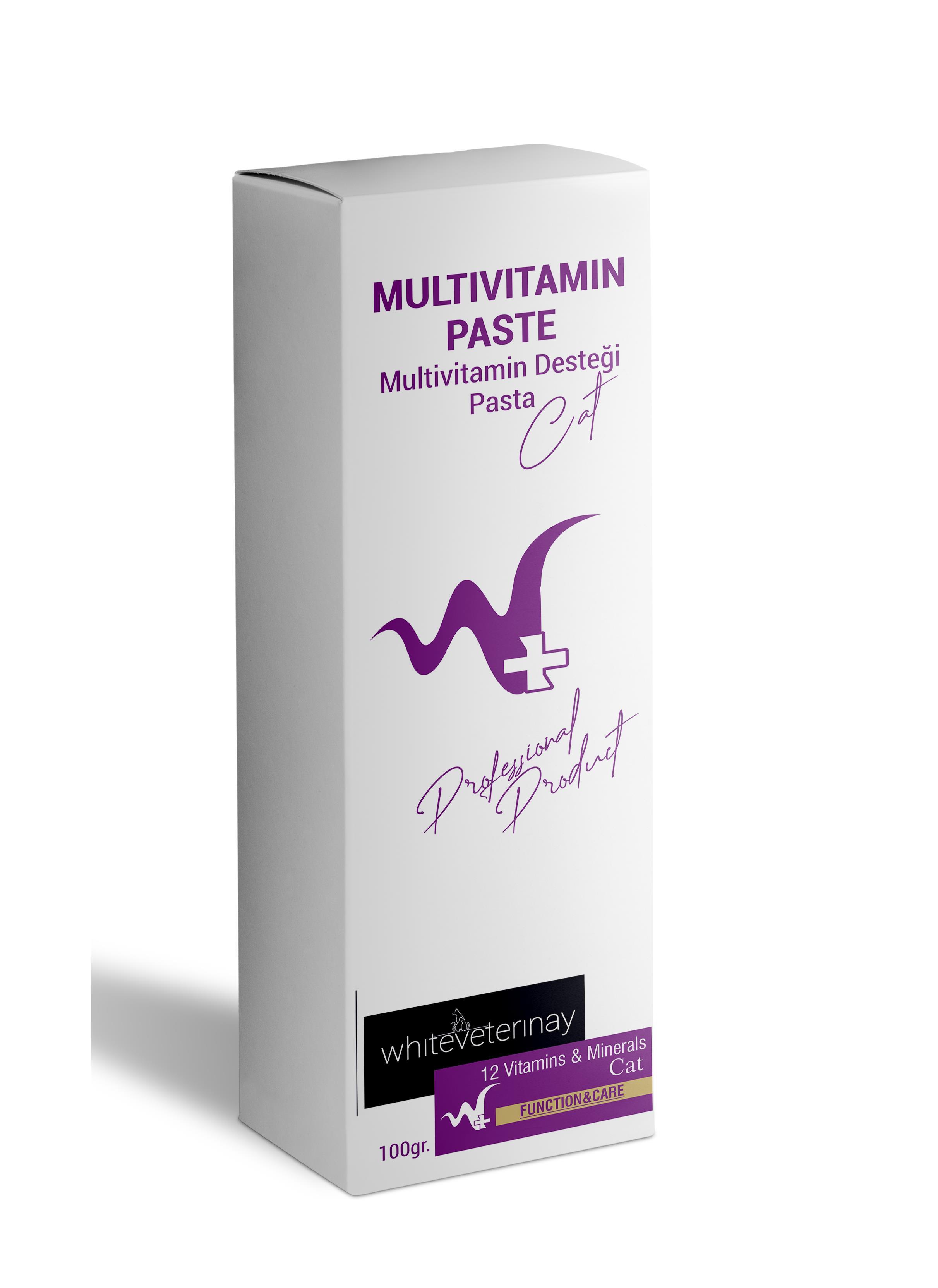 WhiteVeterinay Multivitamin Cat Paste 100 Gr ( Kediler için Multivitamin Macunu )