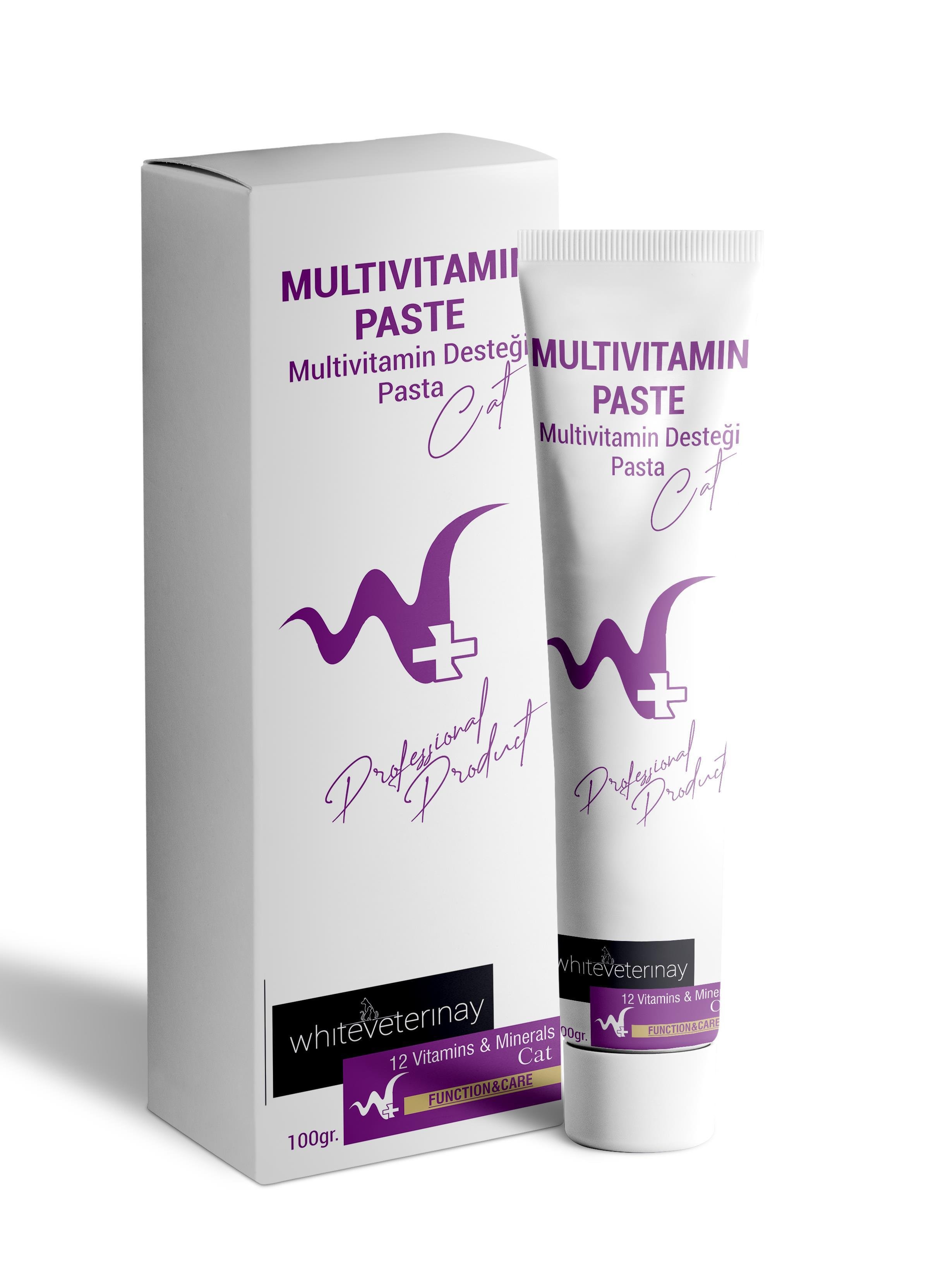 WhiteVeterinay Multivitamin Cat Paste 100 Gr ( Kediler için Multivitamin Macunu )