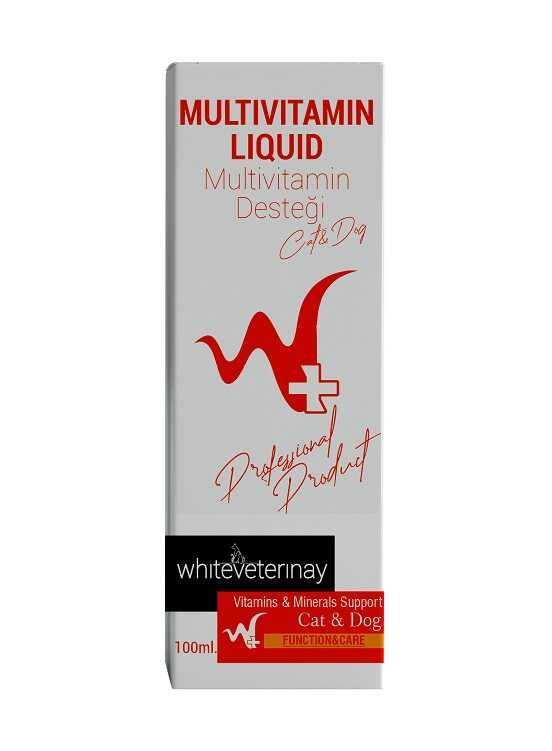 WhiteVeterinay Multivitamin Liquid Cat&Dog 100 ML ( Kedi ve Köpekler için Multivitamin Desteği )