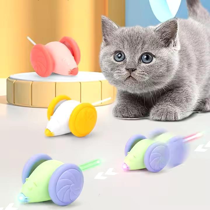 Zampa Fare Şeklinde Şarjlı Hareketli Kedi Oyuncağı 9 cm