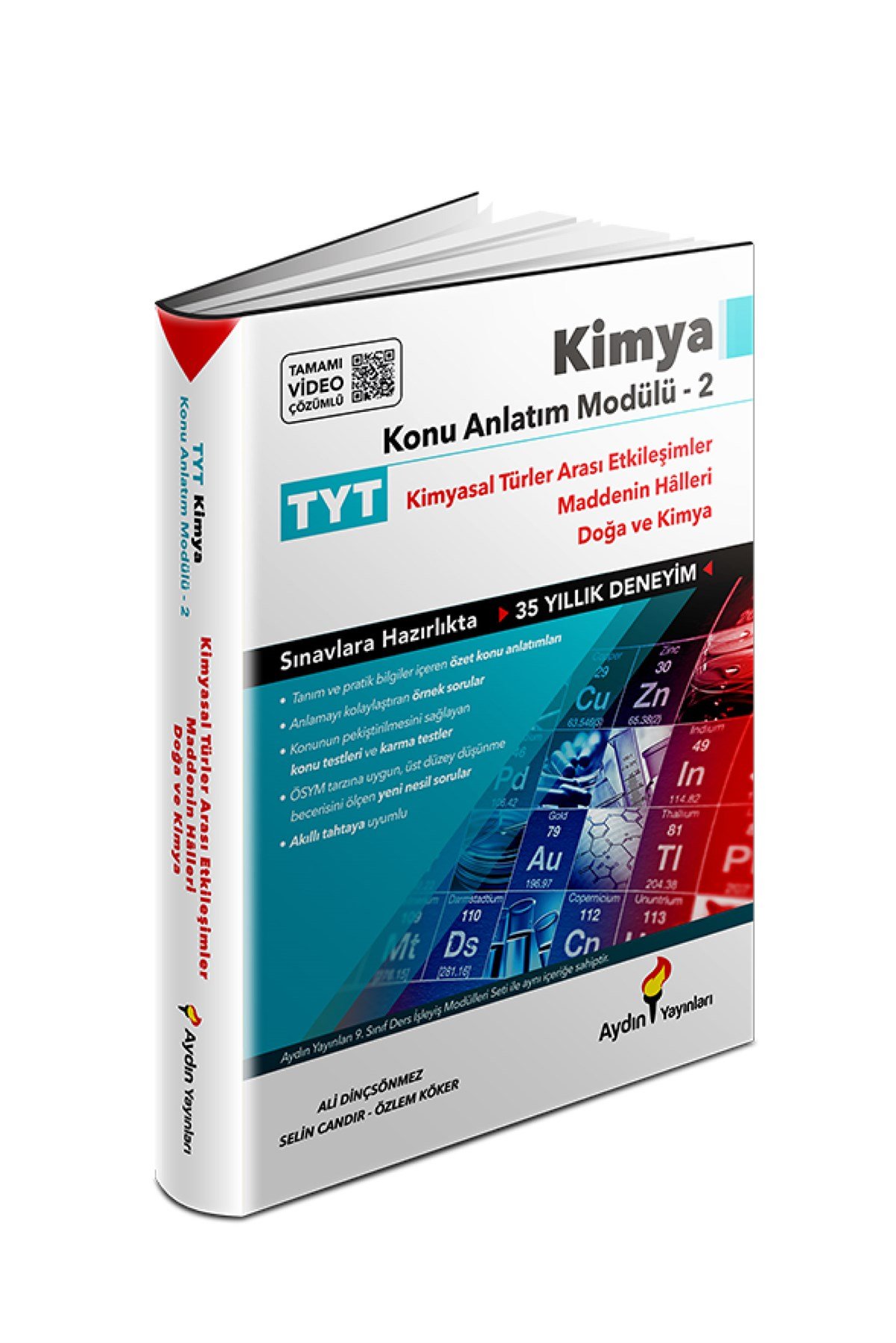 Aydın Yayınları TYT Kimya Konu Anlatım Modülü 2 (Kimyasal Türler Arası Etkileşimler Maddenin Halleri Doğa ve Kimya)