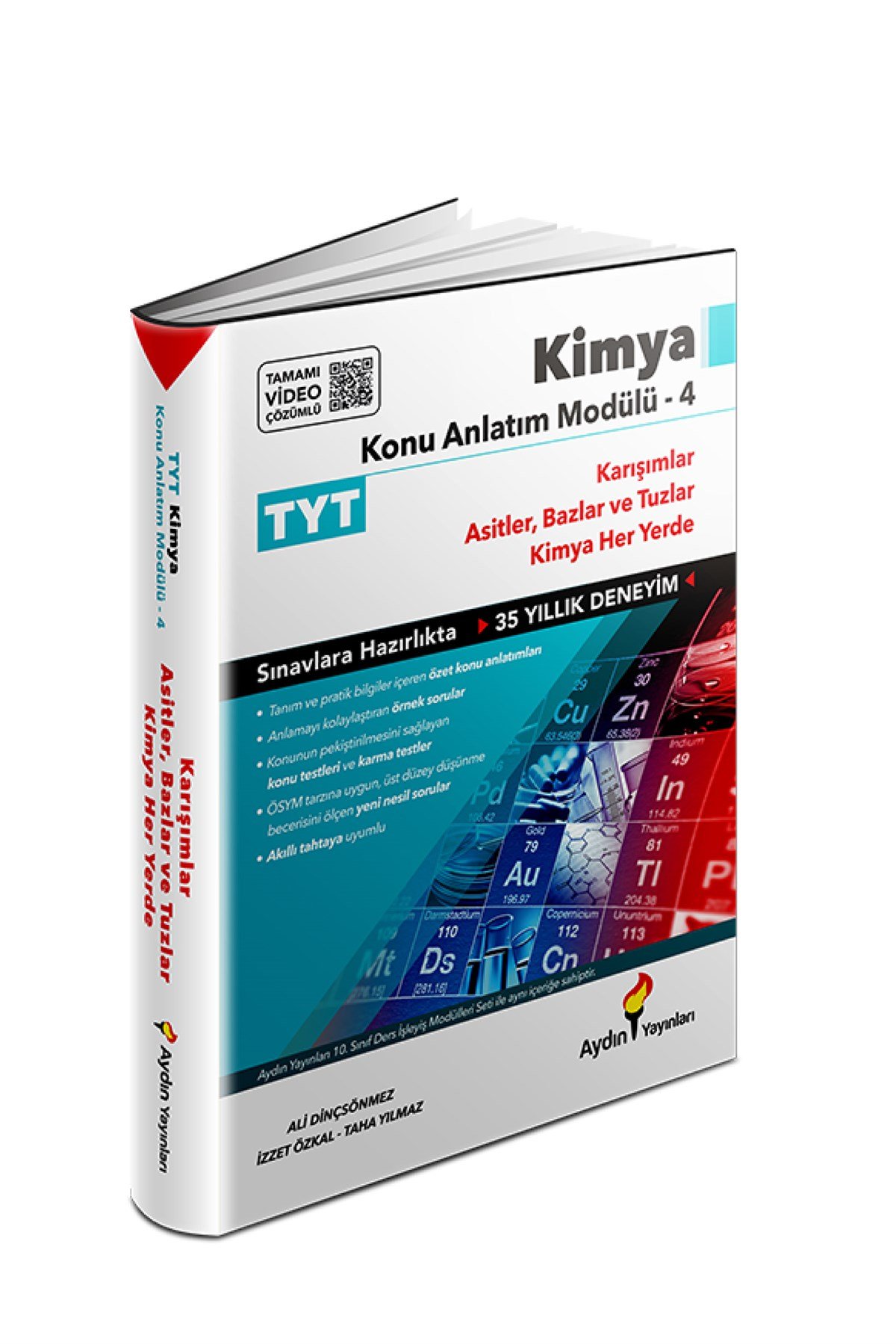 Aydın Yayınları TYT Kimya Konu Anlatım Modülü 4 (Karışımlar Asitler Bazlar Tuzlar Kimya Her Yerde)