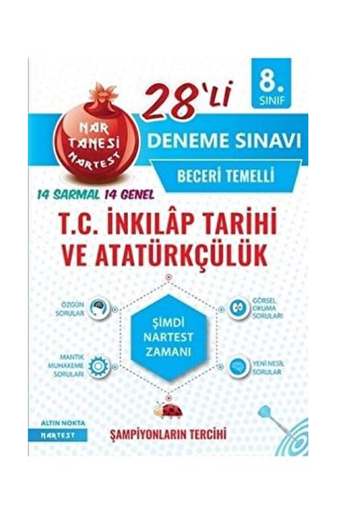 Nartest Yayınları 8.Sınıf Mavi T.C.İnkılap Tarihi 28 Deneme Sınavı