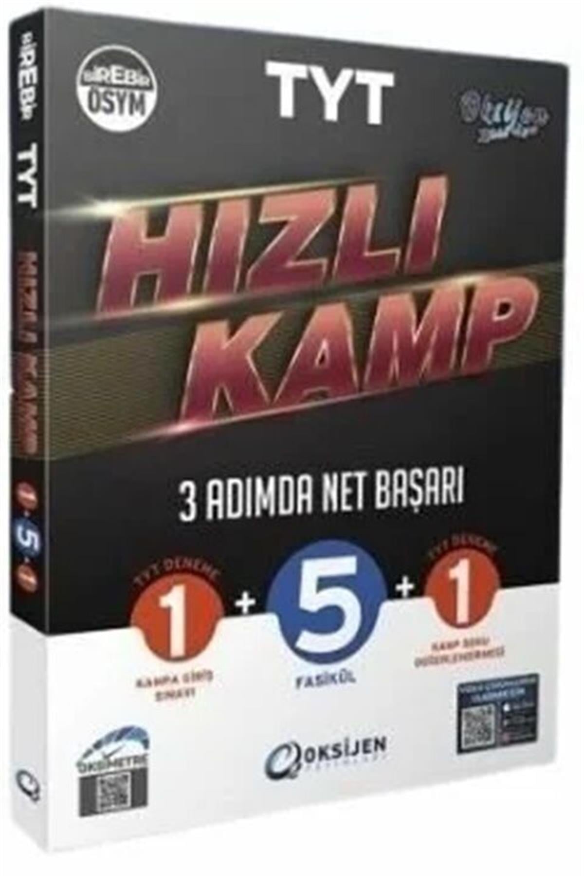 Oksijen Yayınları TYT Hızlı Kamp 3 Adımda Net Başarı 1+5+1
