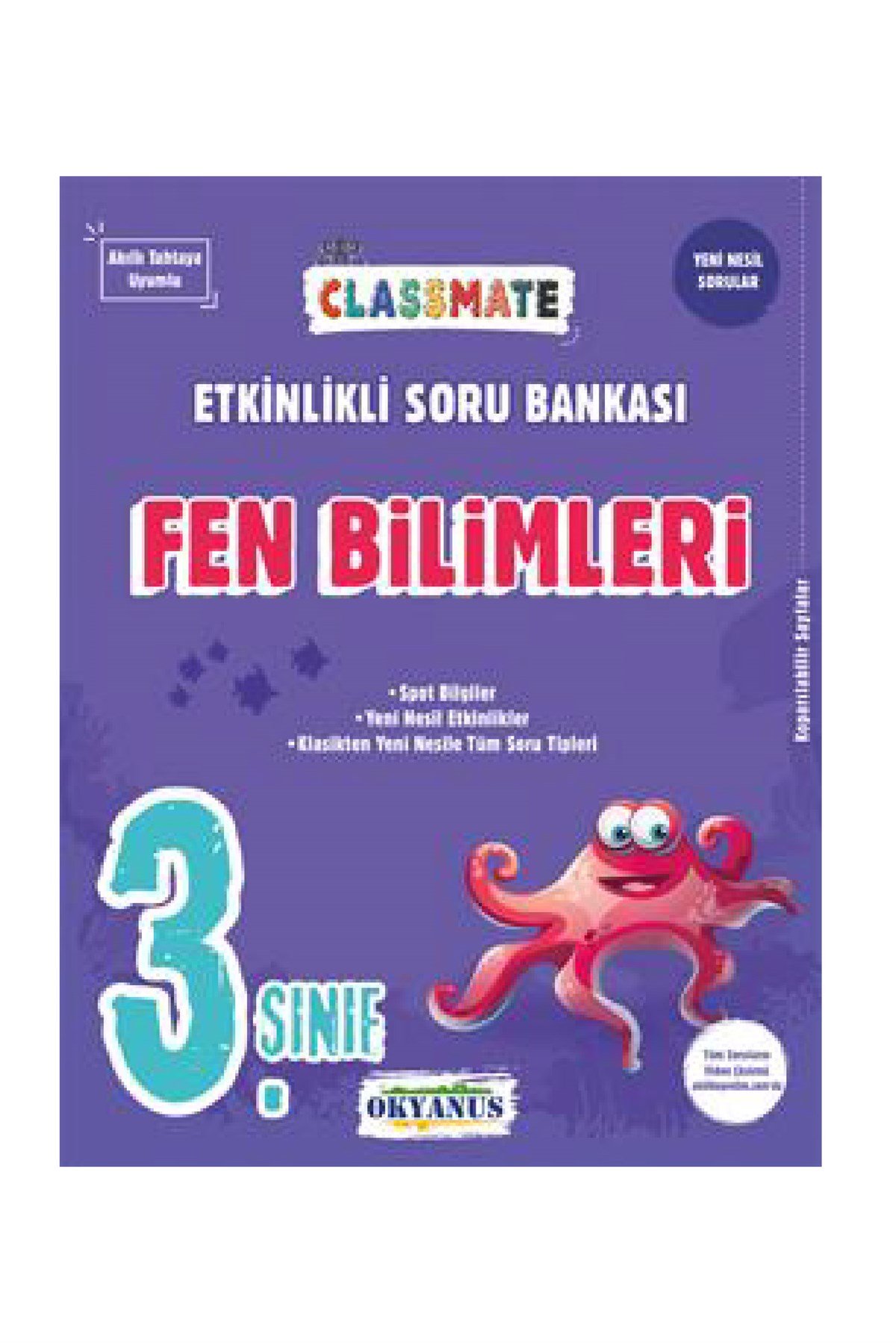 Okyanus Yayınları 3.Sınıf Classmate Fen Bilimleri Etkinlikli Soru Bankası