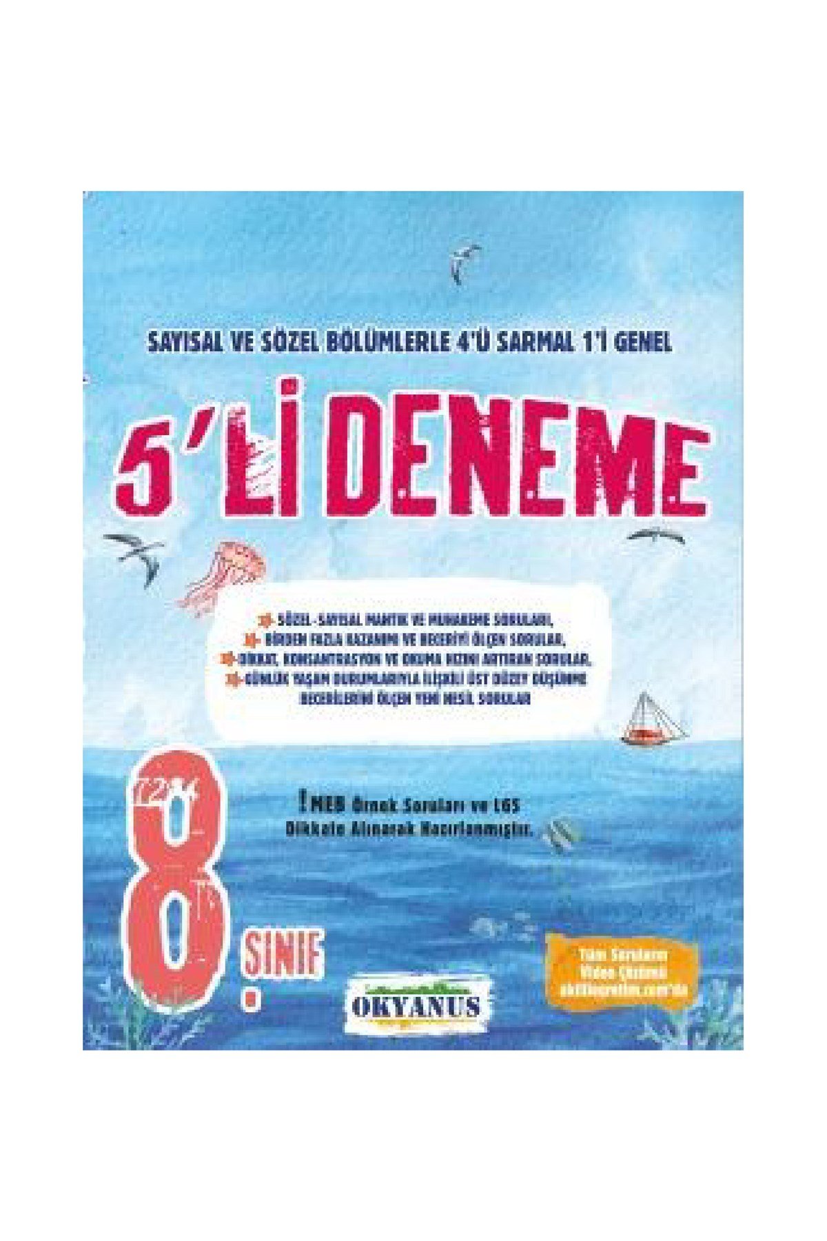 Okyanus Yayınları 8.Sınıf 5'Li Deneme