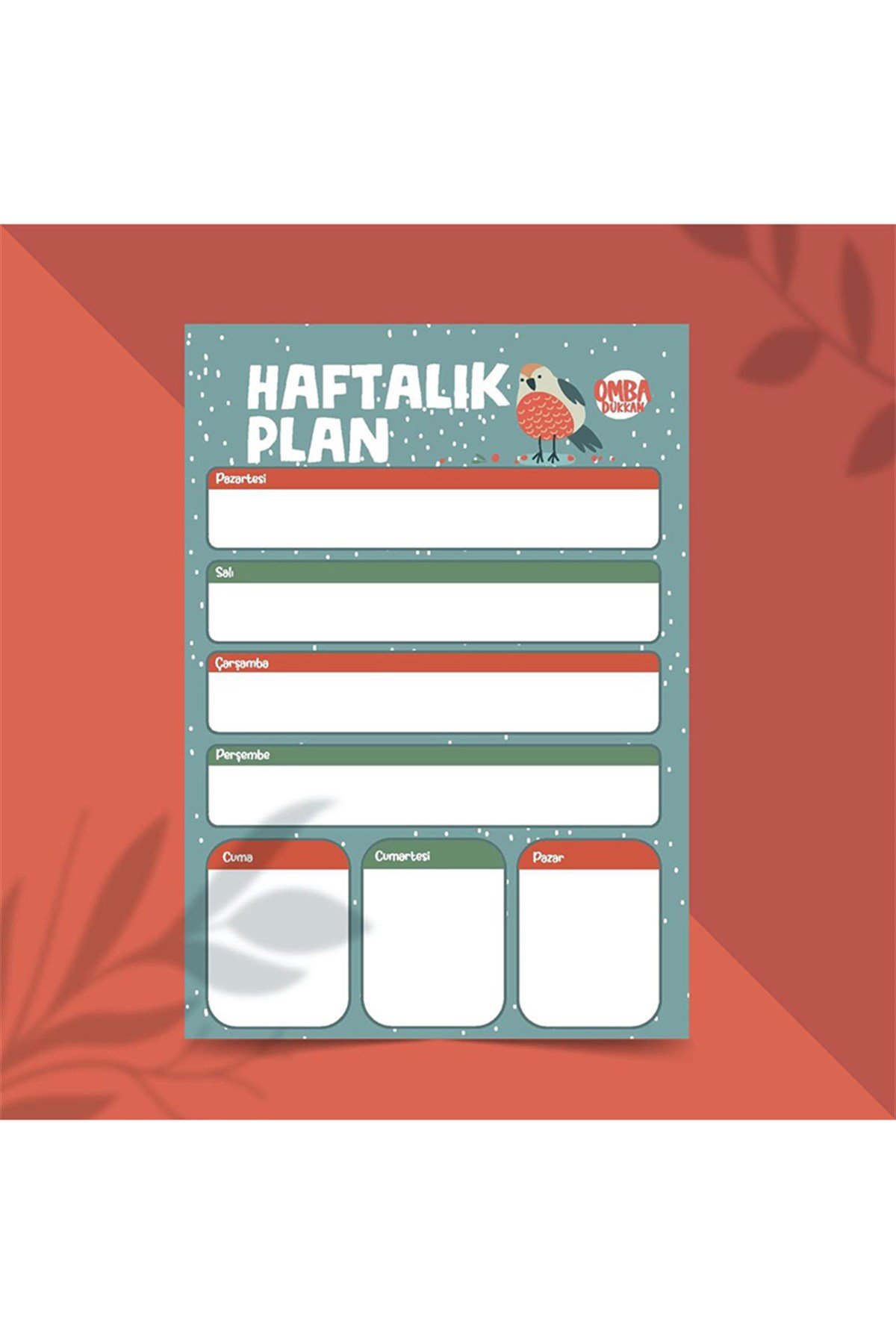 Omba Haftalık Planlayıcı