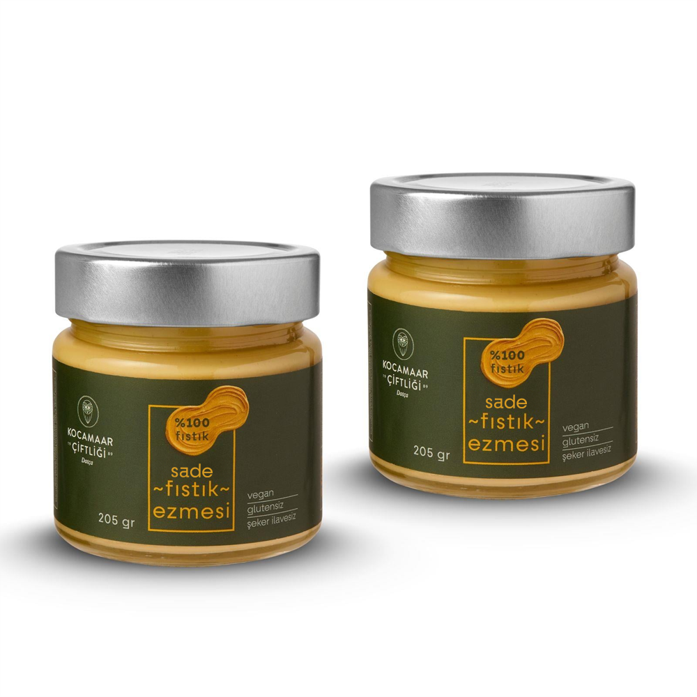 Kocamaar %100 Fıstık Ezmesi 205 gr 2’li paket
