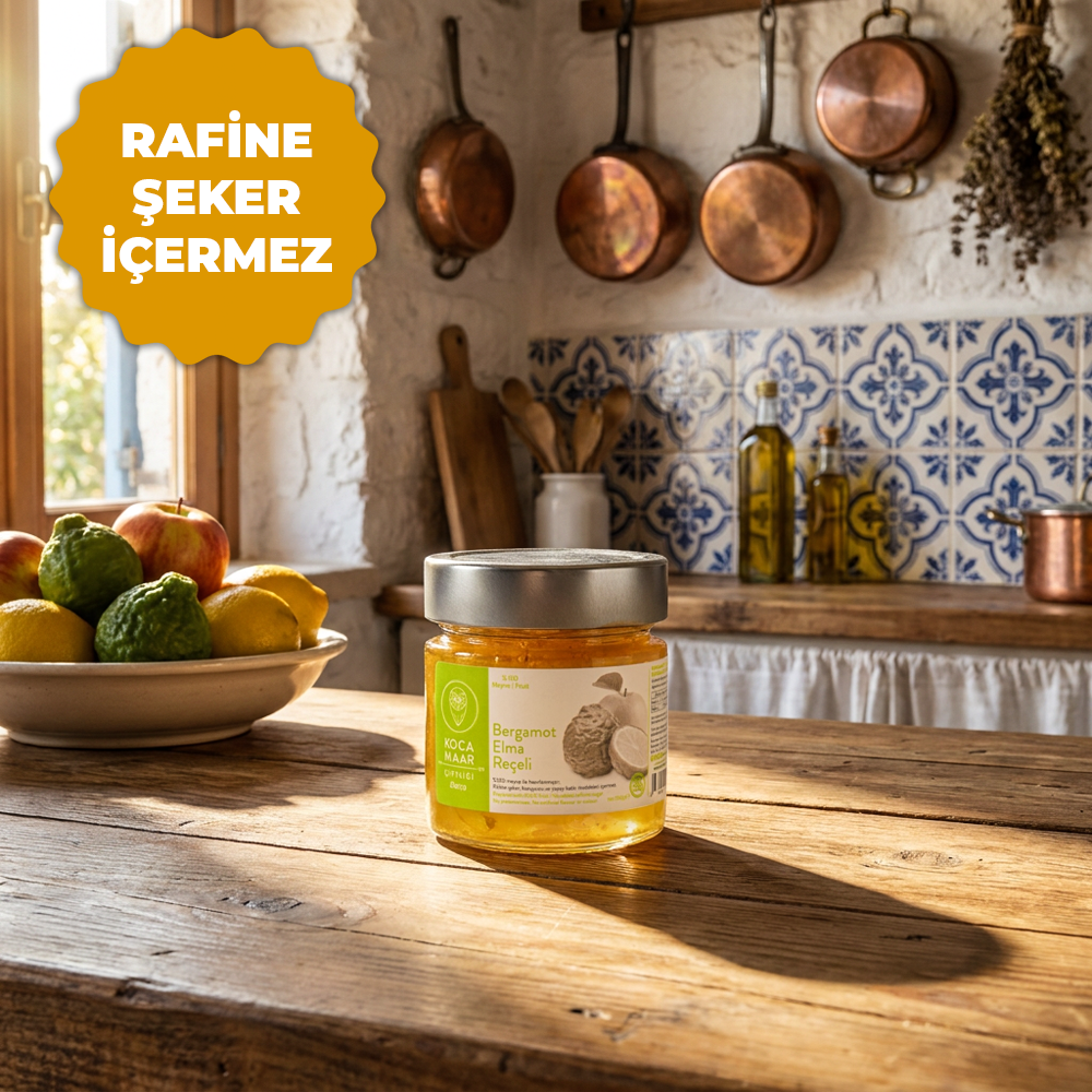 Bergamot Elma Reçeli (Rafine Şeker İlavesiz) 270 Gr