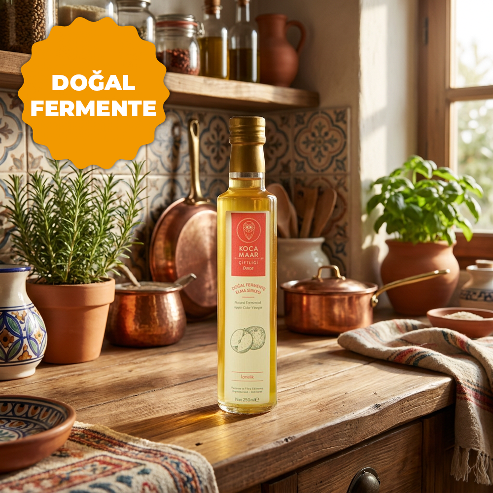 Doğal Fermente Elma Sirkesi İçmelik 250 Ml