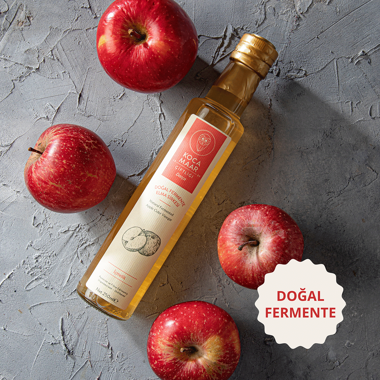 Natural Fermented Apple Cider Vinegar (with Mother) 250 ml