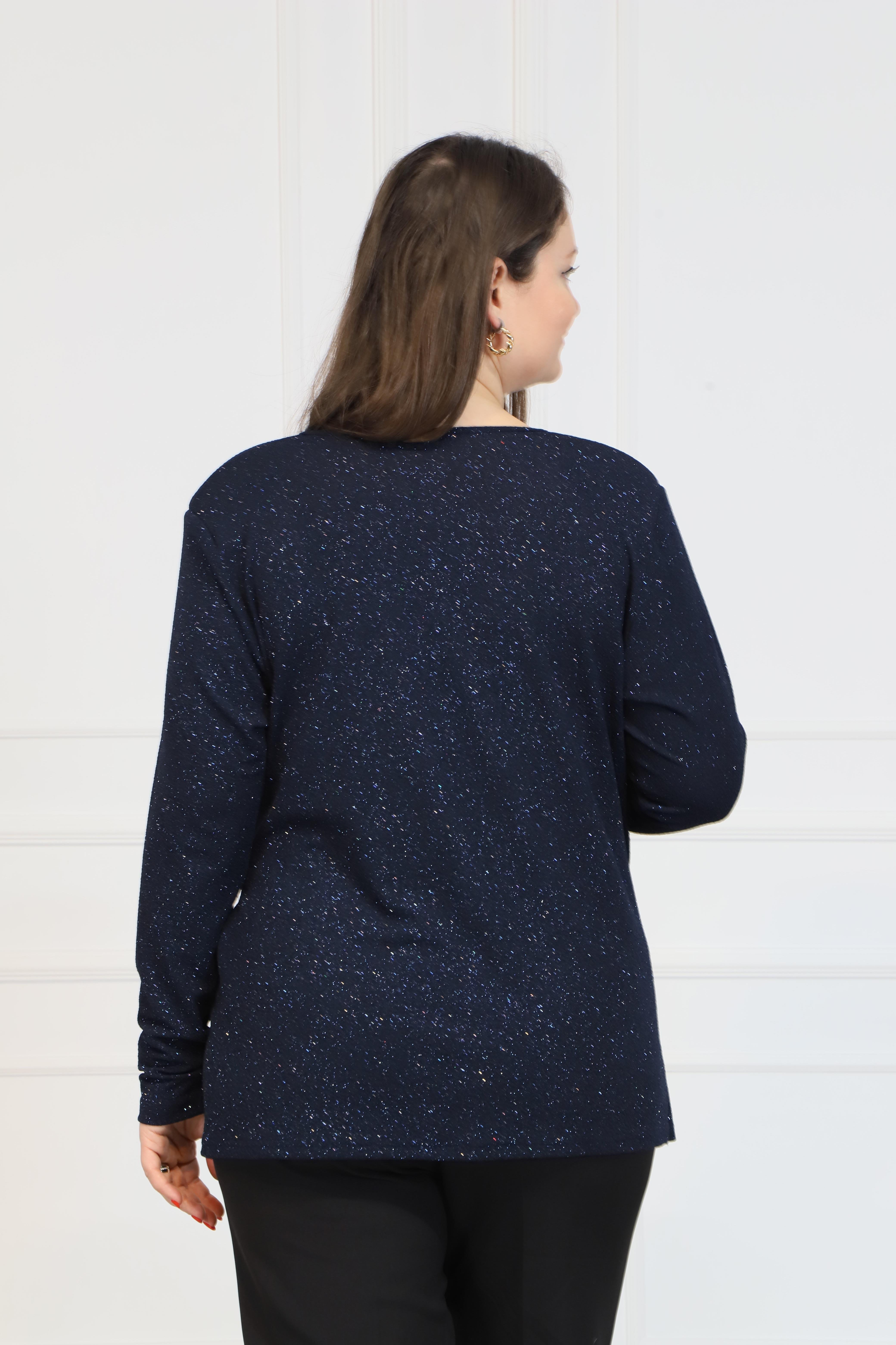 Bedrinxxl, Bluz, Büyük Beden Nilüfer Bluz Lacivert