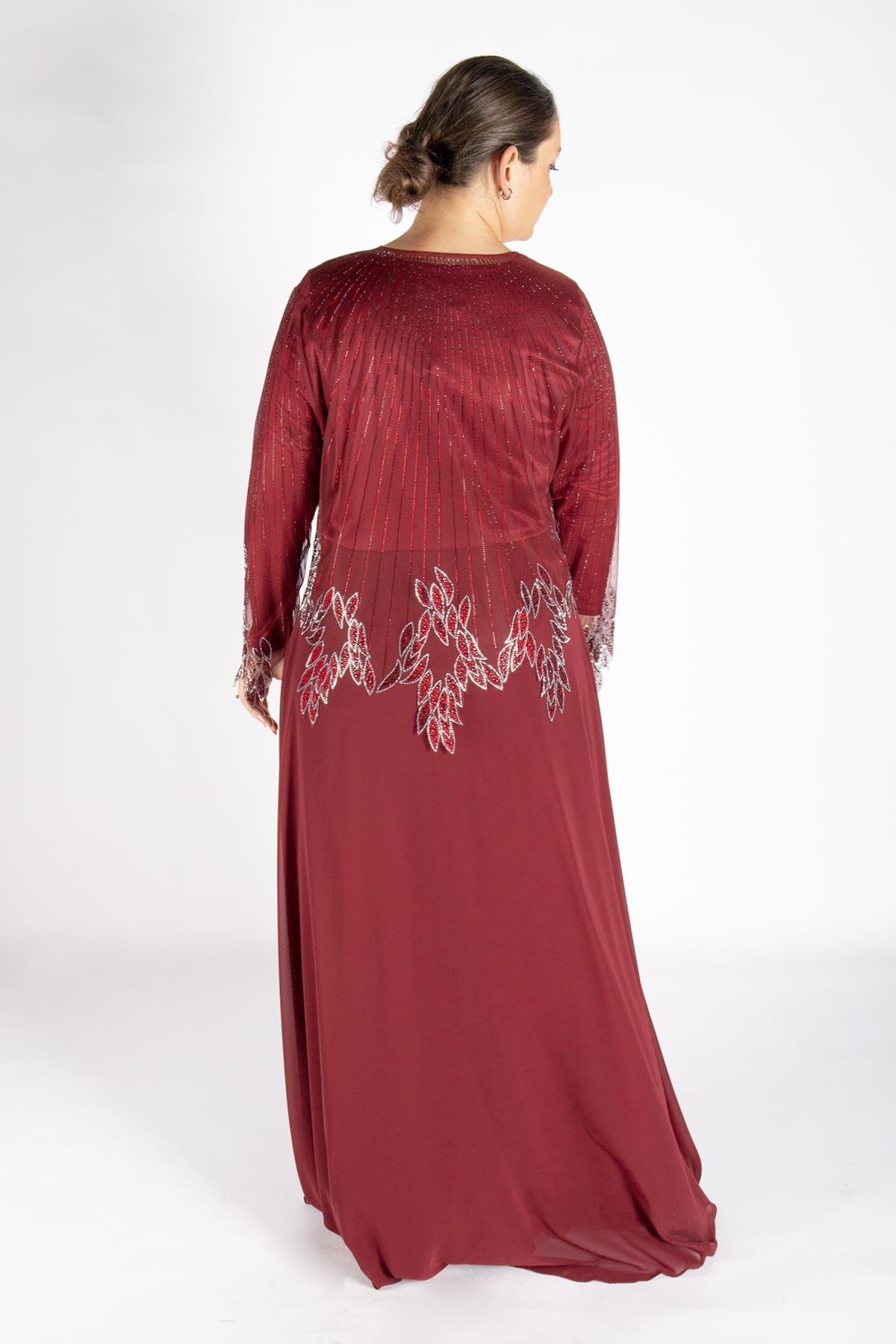 Bedrinxxl, Elbise, Eliza Abiye Bordo