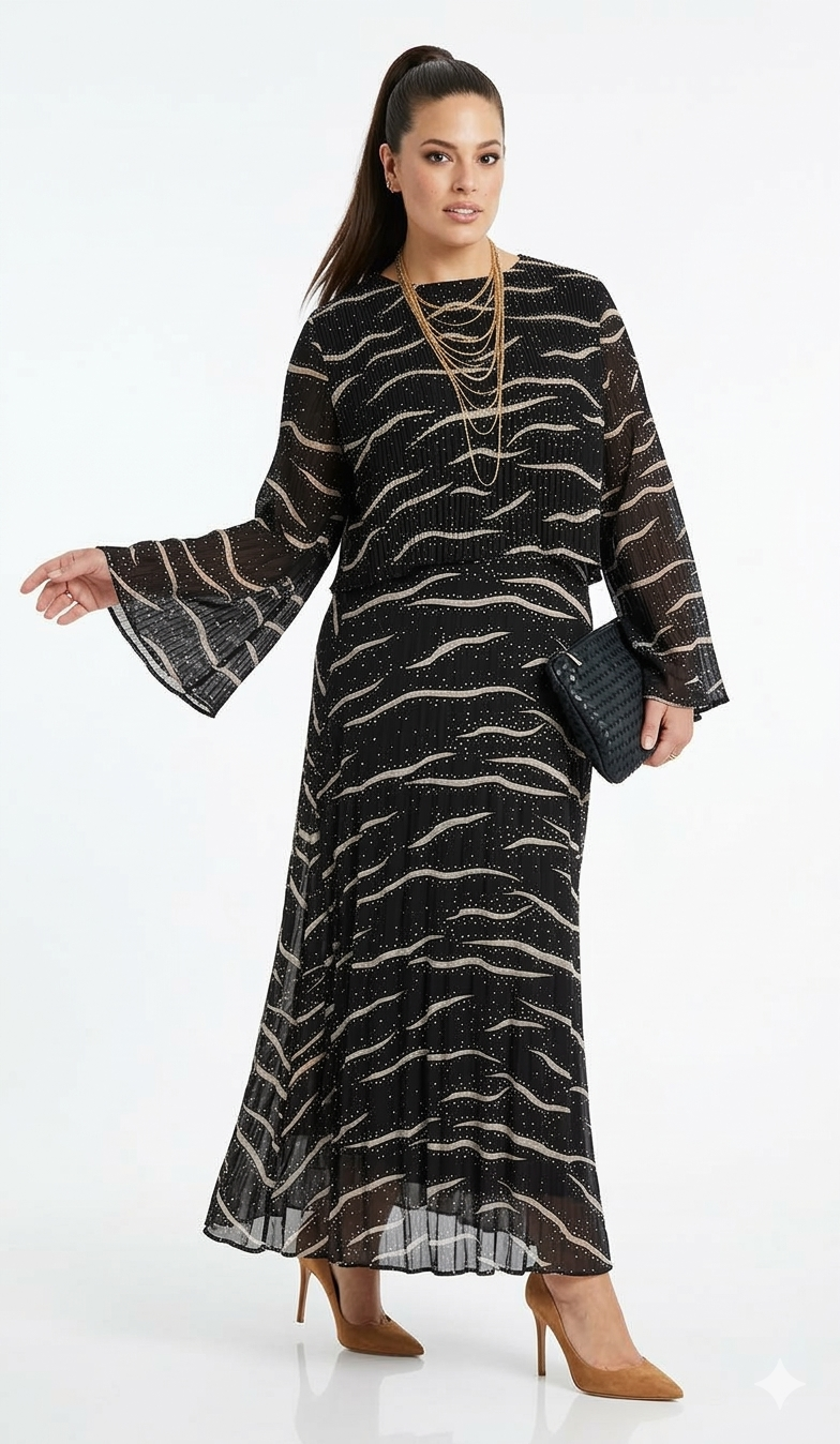 Bedrinxxl, Elbise, Pilise Rüya Elbise Camel