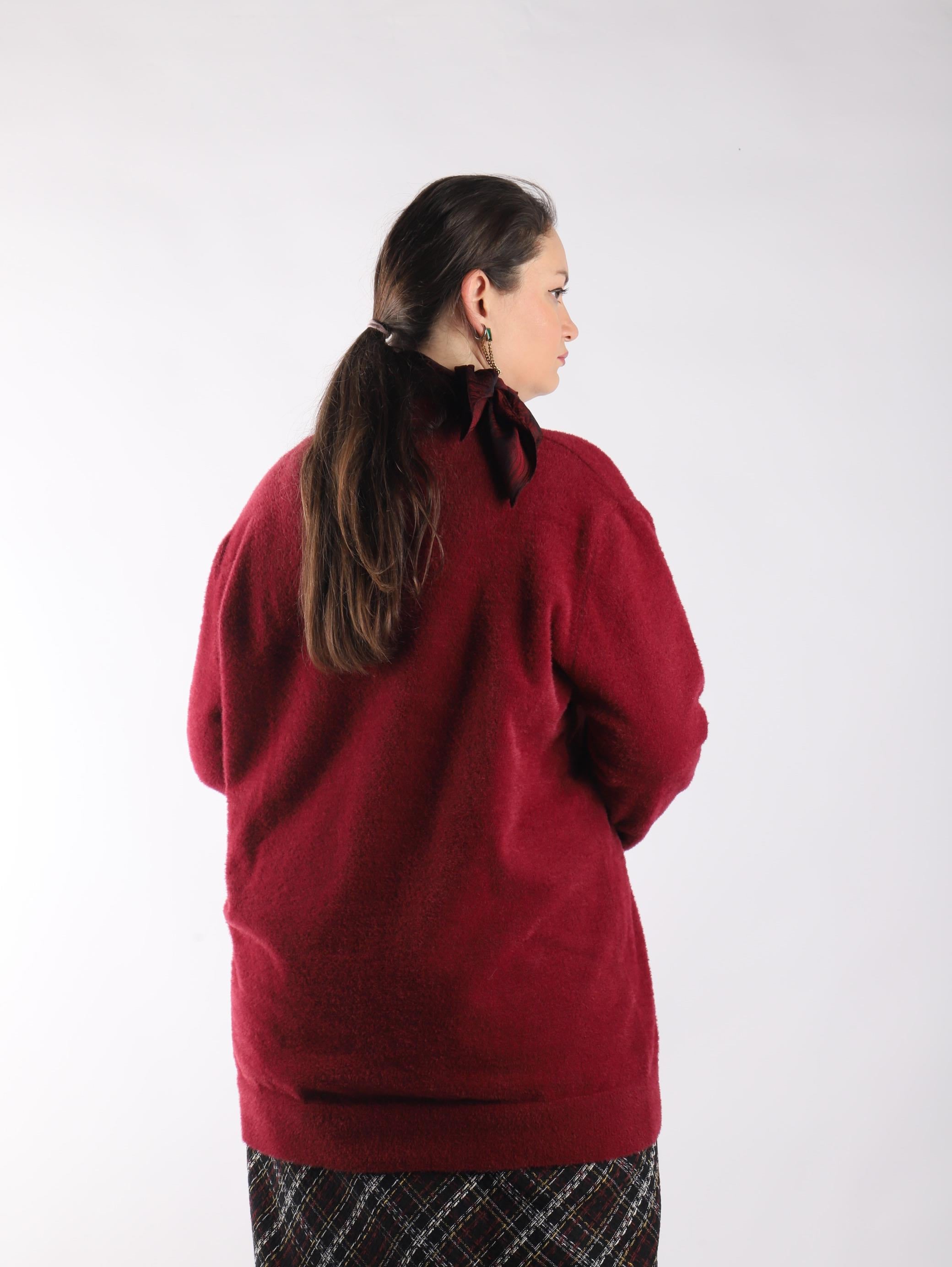 Bedrinxxl, Hırka & Yelek, Angora Hırka Bordo