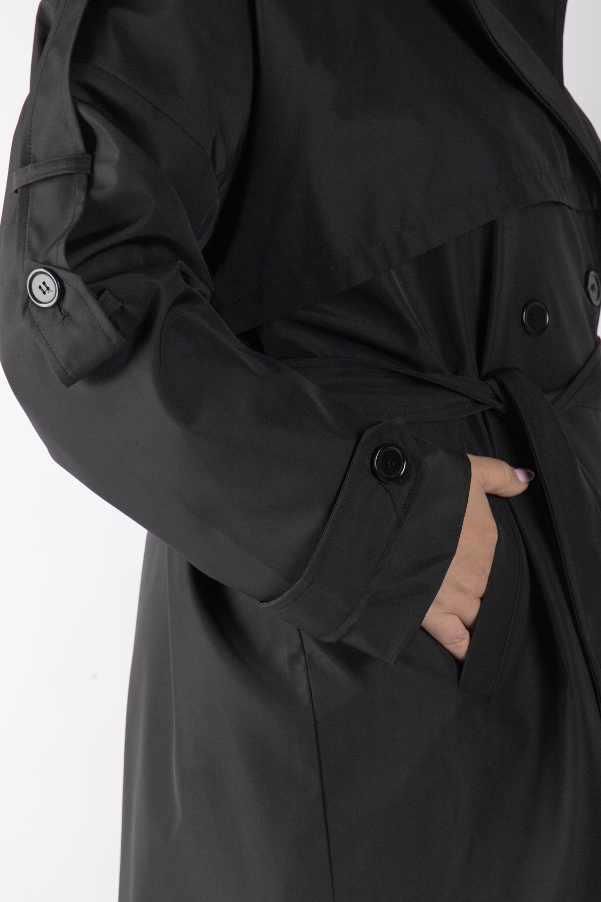 Bedrinxxl, Kap, Kısa Trençkot Siyah