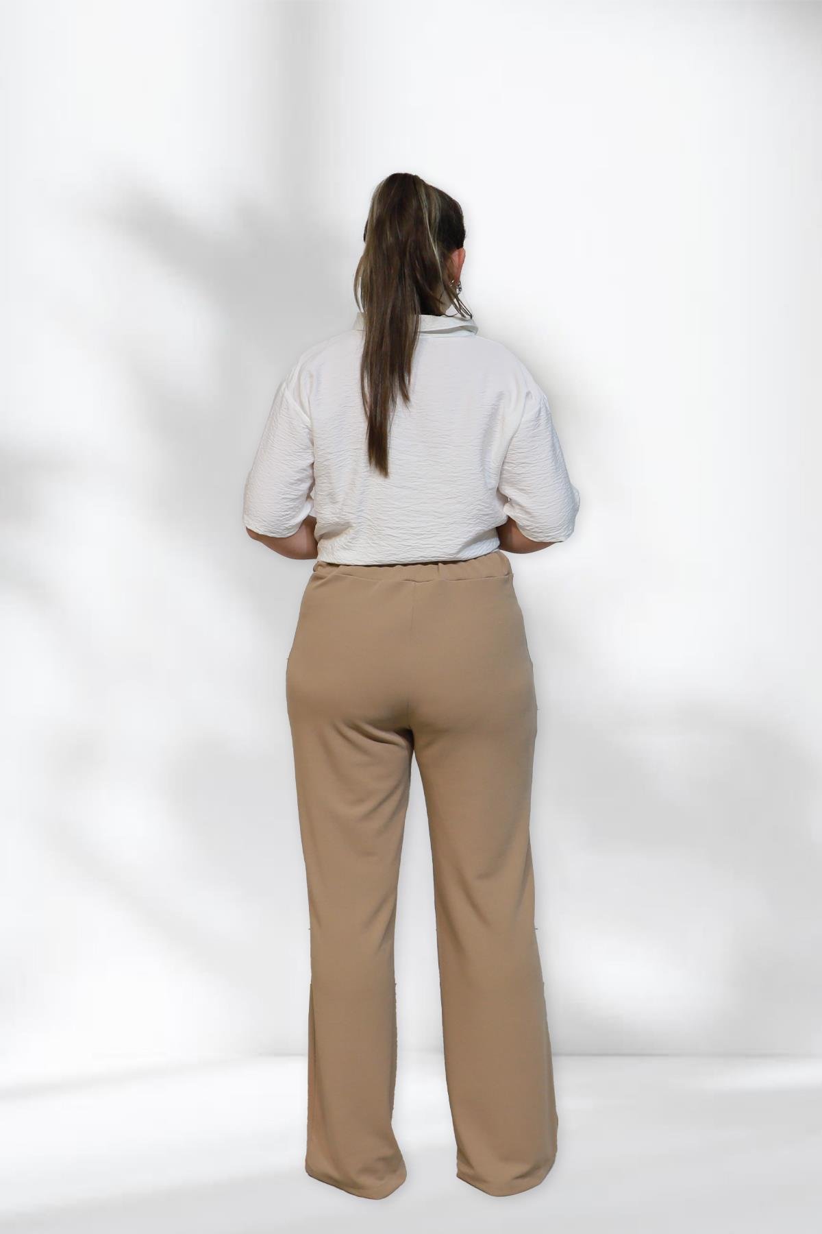 Bedrinxxl, Pantolon, Büyük Beden Konfor Pantolon Camel