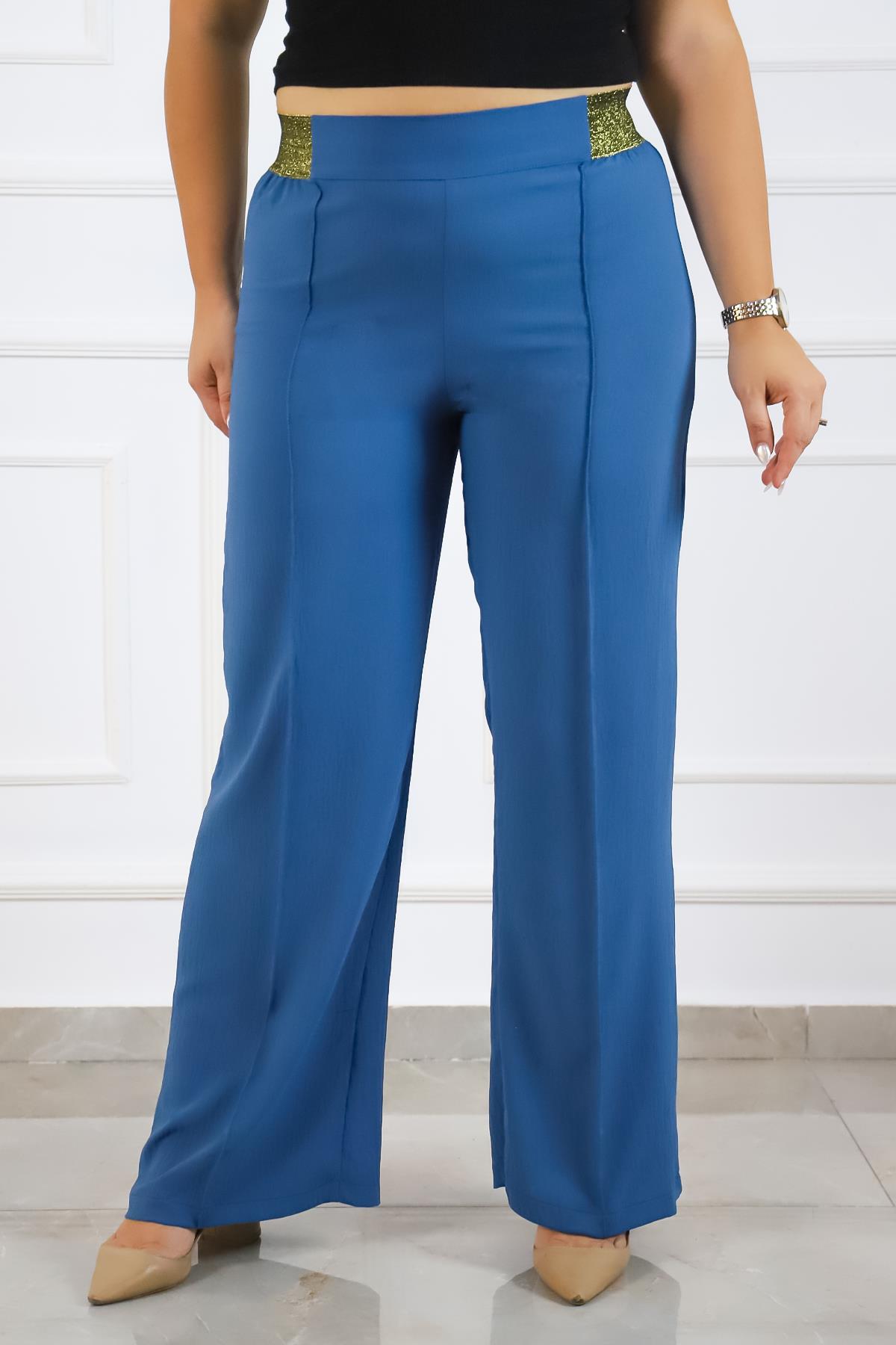 Bedrinxxl, Pantolon, Büyük Beden New Joli Pantolon Sax