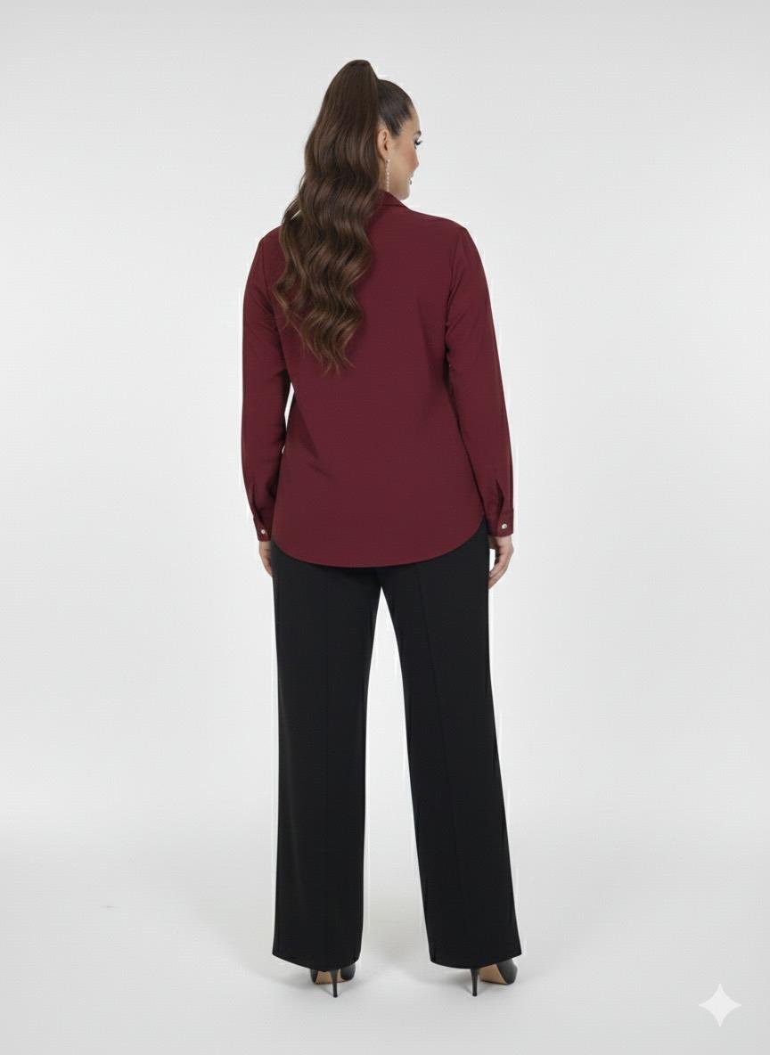 Bedrinxxl, Tunik, Menekşe Tunik Bordo