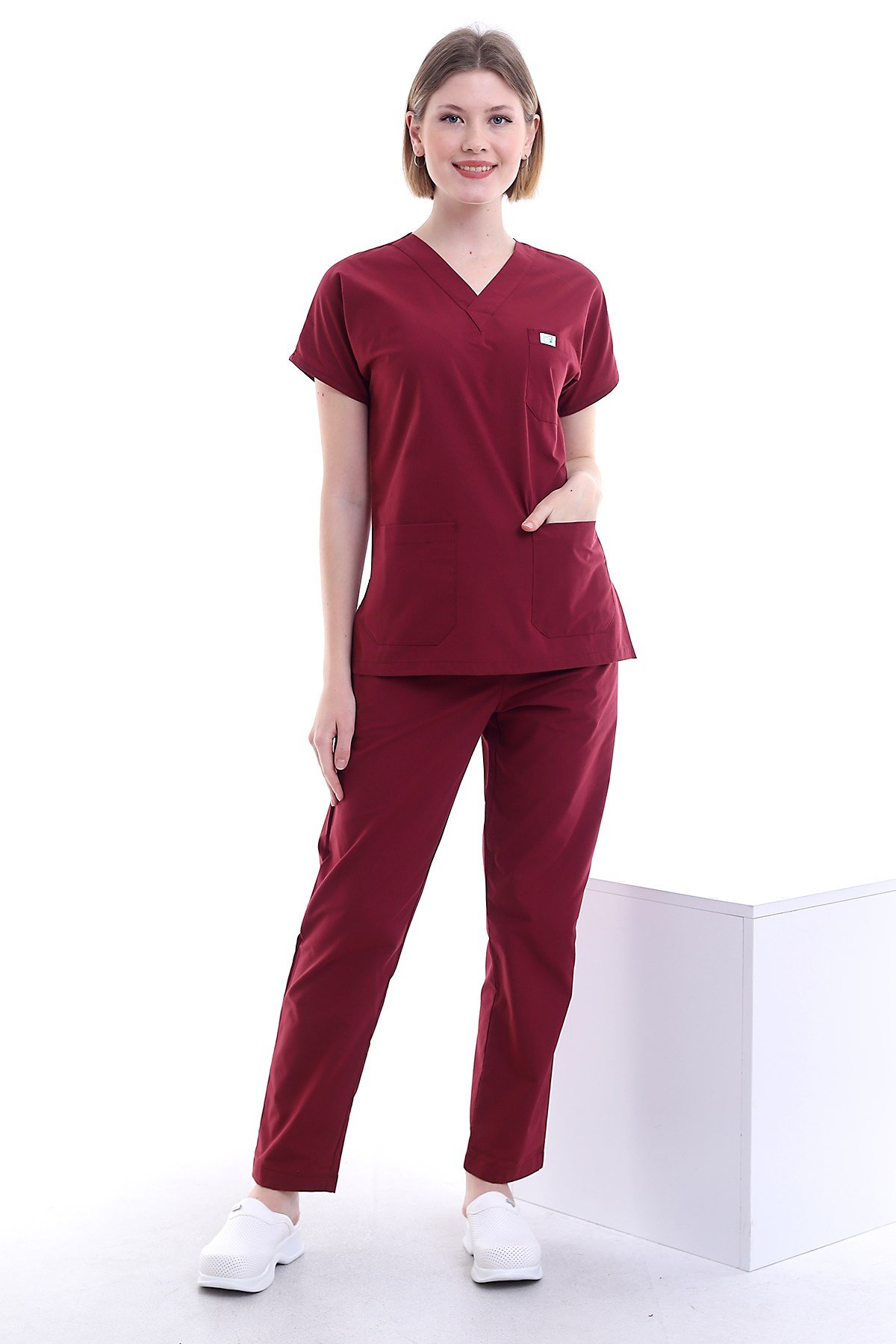 Cerrahi Forma Kadın Bordo