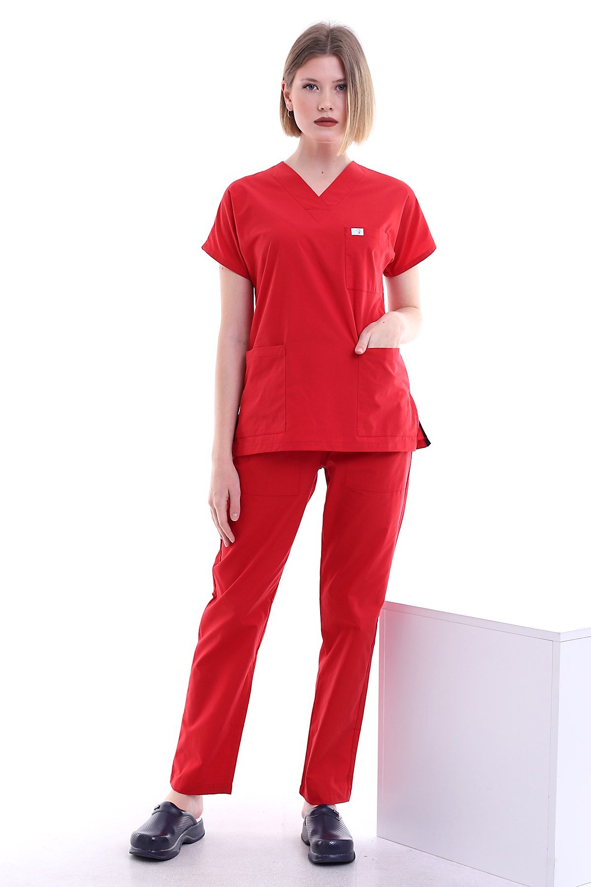 Cerrahi Forma Kadın Kırmızı