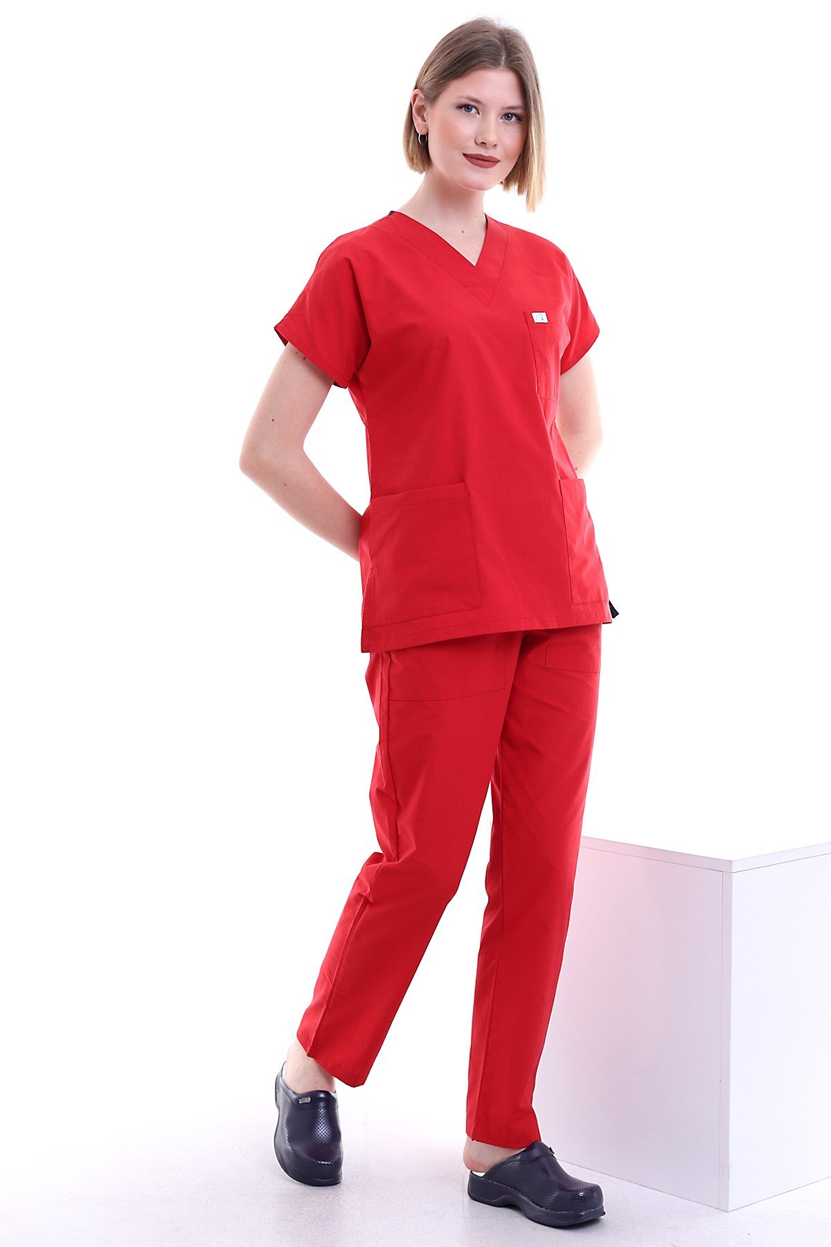 Cerrahi Forma Kadın Kırmızı