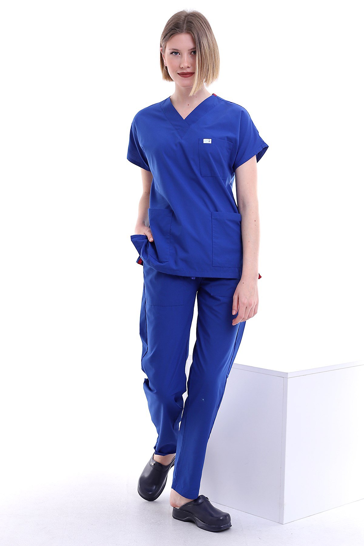 Cerrahi Forma Kadın Saks Mavi