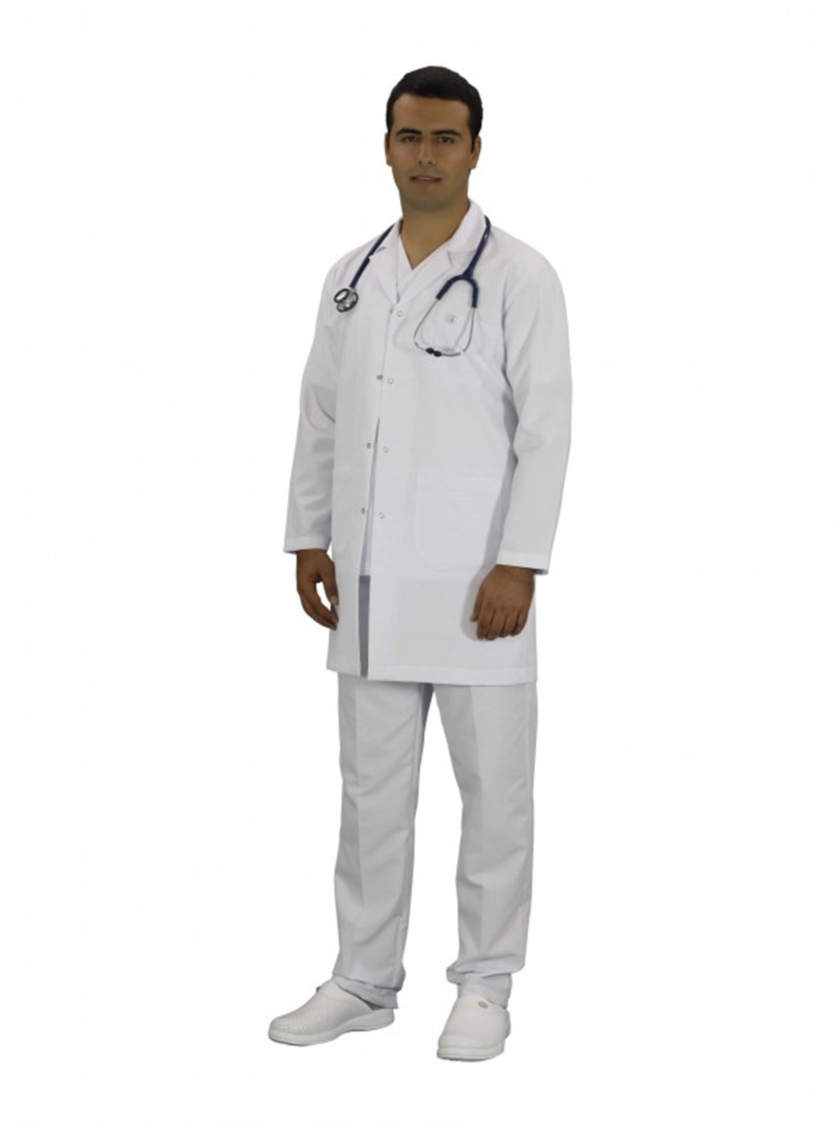 Doktor Önlüğü Klasik Yaka Uzun