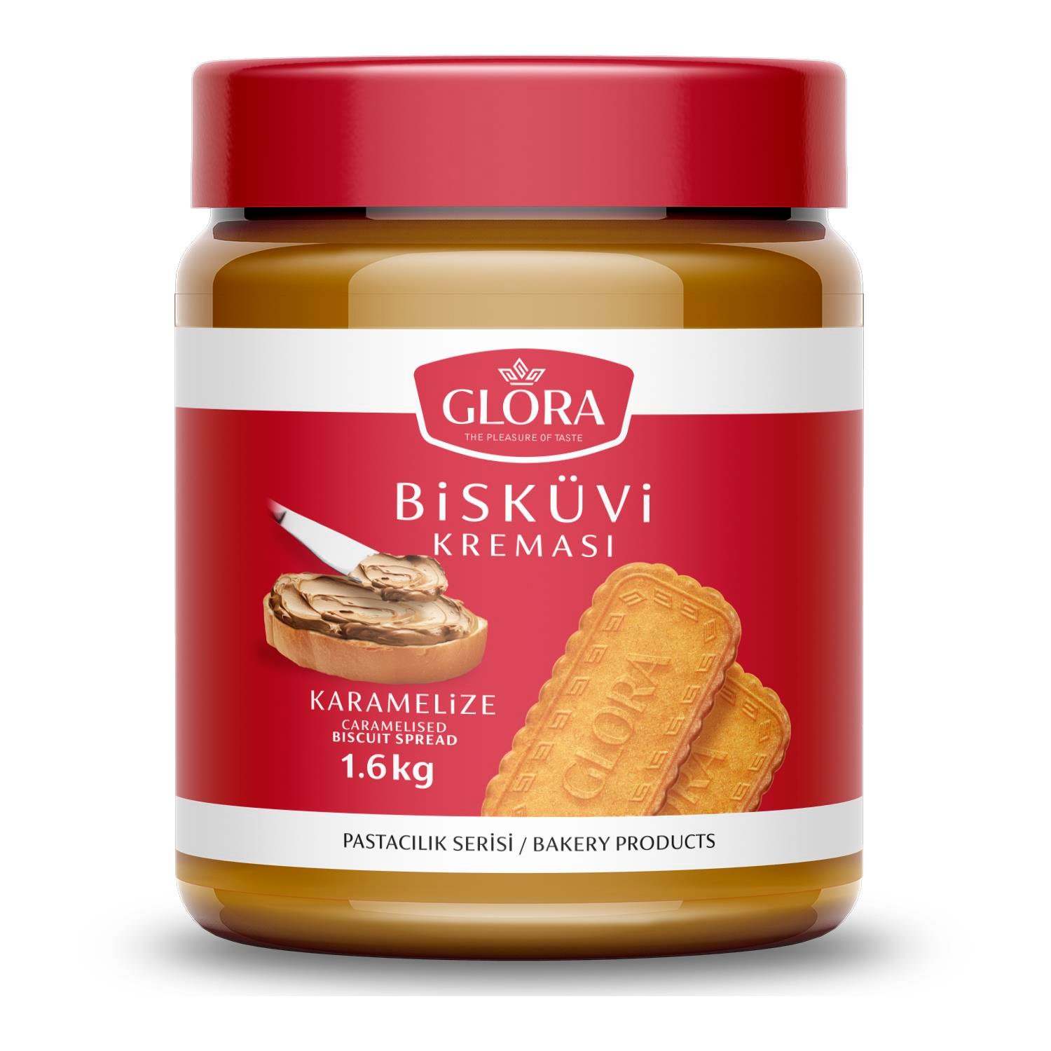 Glora Karamelize Bisküvi Kreması Smooth 1.6Kg