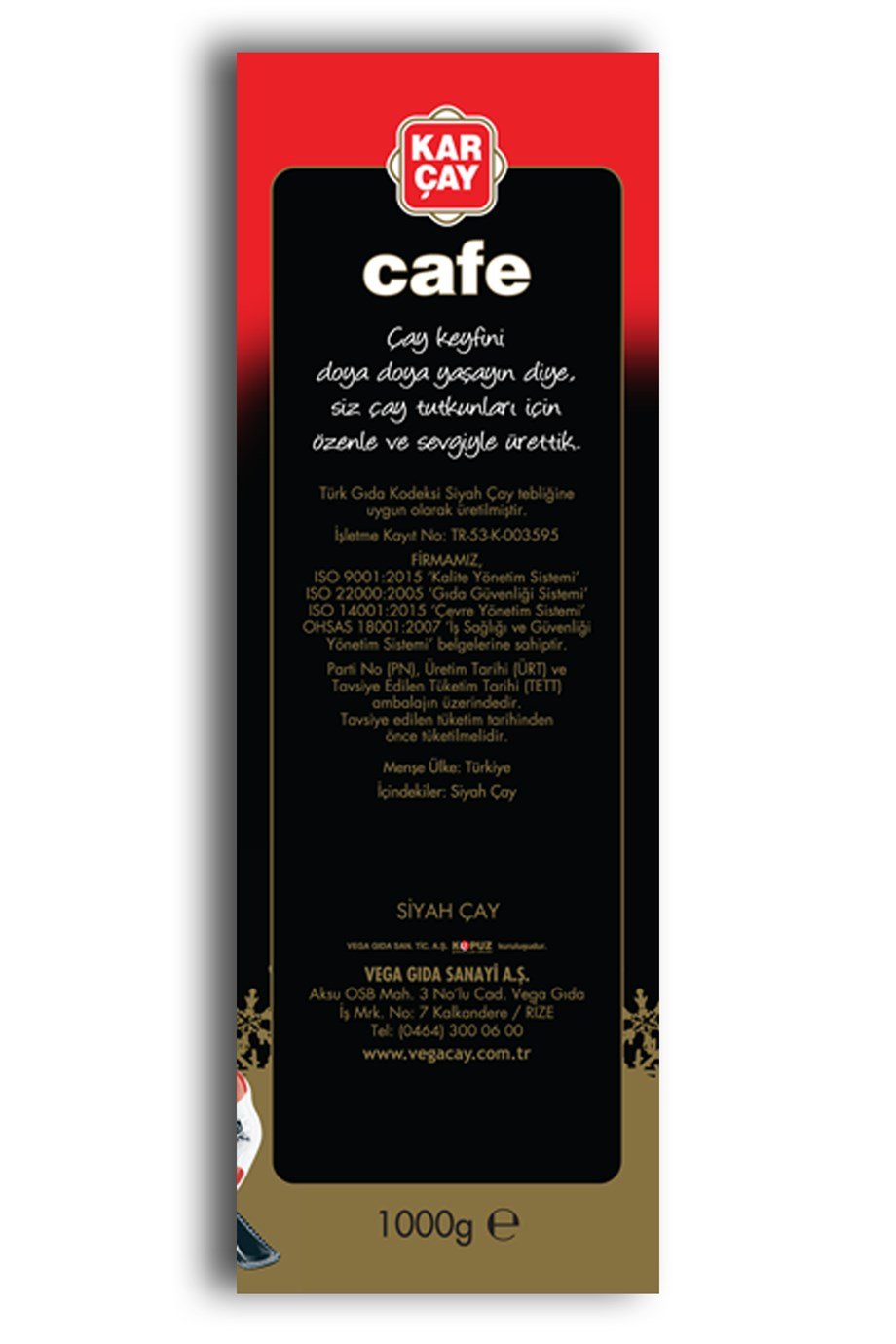 Karçay Cafe Çay 1000Gr